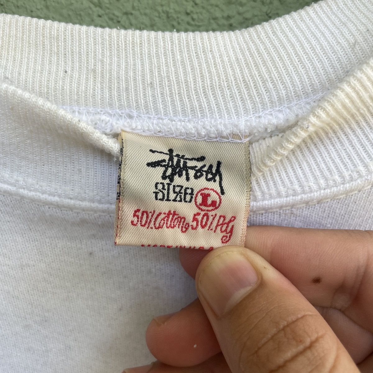 Stussy Vintage 90s STUSSY Made In Usa Big Logo Sweatshirt Jumper Size US L / EU 52-54 / 3 - 8 Thumbnail