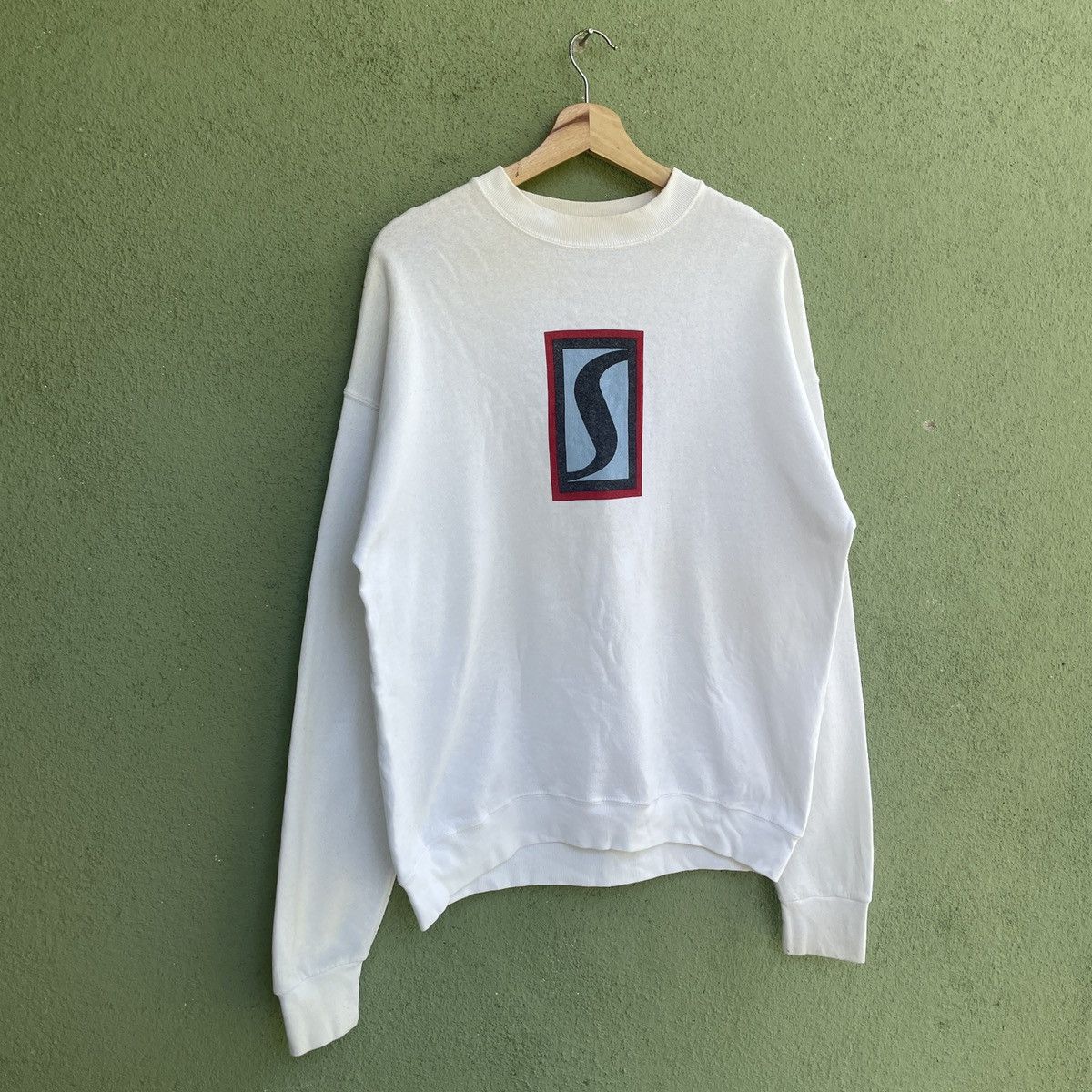 Stussy Vintage 90s STUSSY Made In Usa Big Logo Sweatshirt Jumper Size US L / EU 52-54 / 3 - 3 Thumbnail