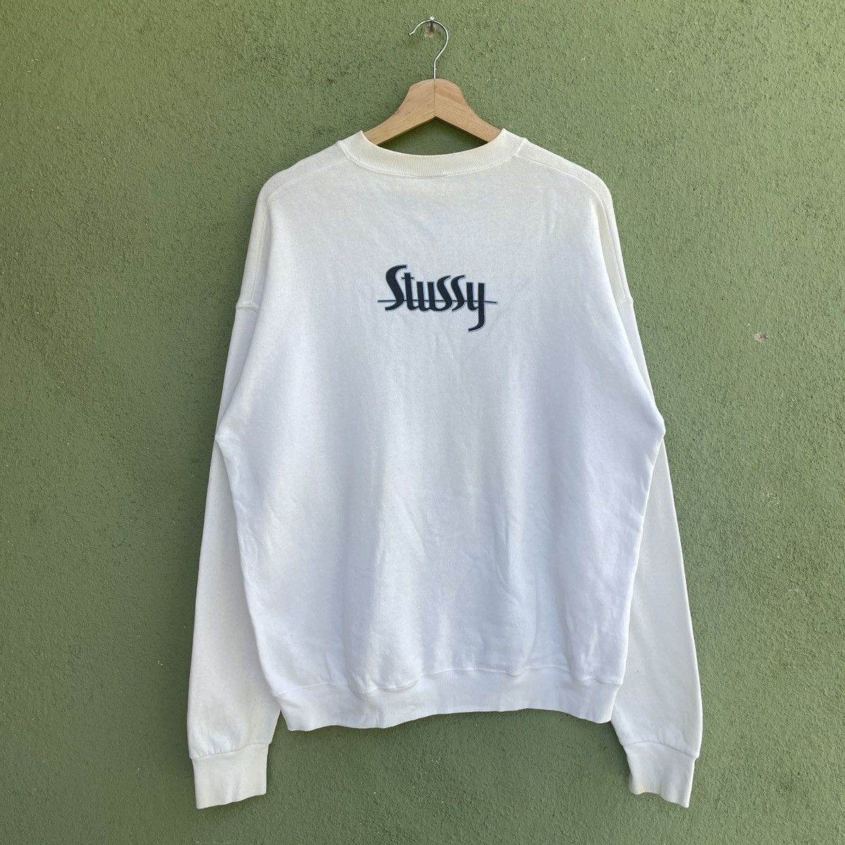 Stussy Vintage 90s STUSSY Made In Usa Big Logo Sweatshirt Jumper Size US L / EU 52-54 / 3 - 2 Thumbnail