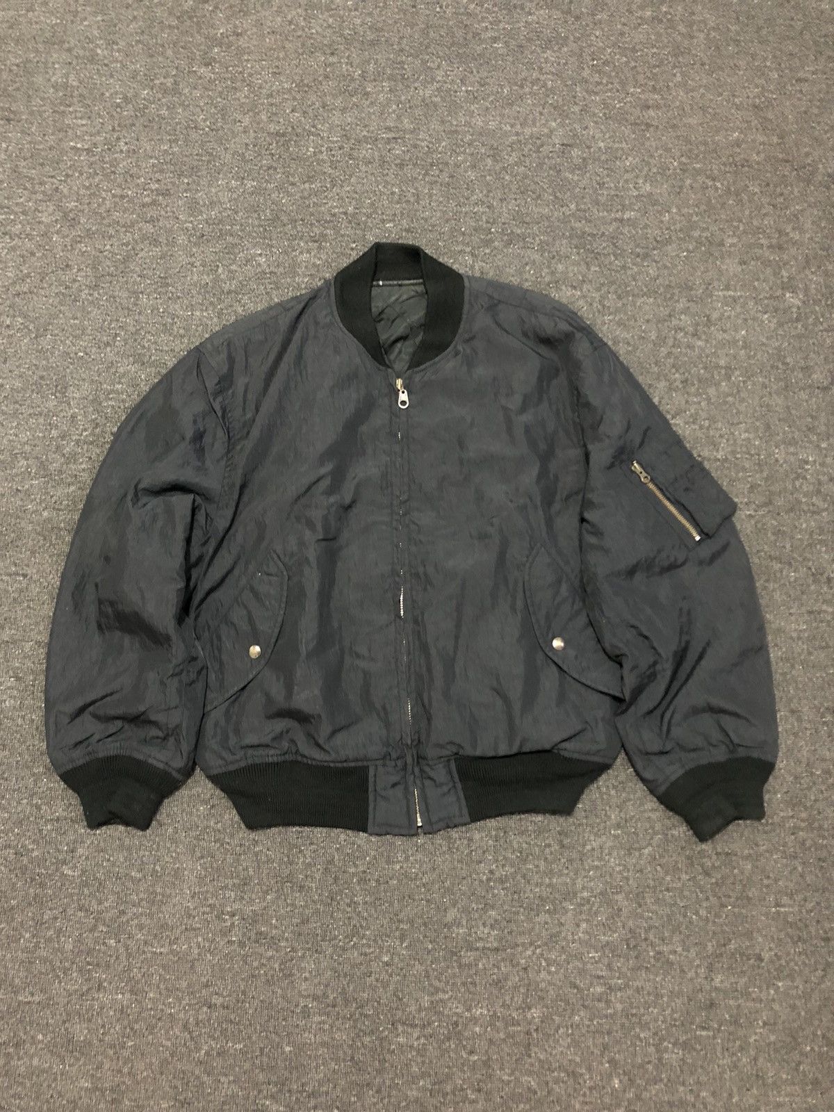 Japanese Brand Vintage Jun Men Ma-1 Bomber Jacket Size US M / EU 48-50 / 2 - 1 Thumbnail