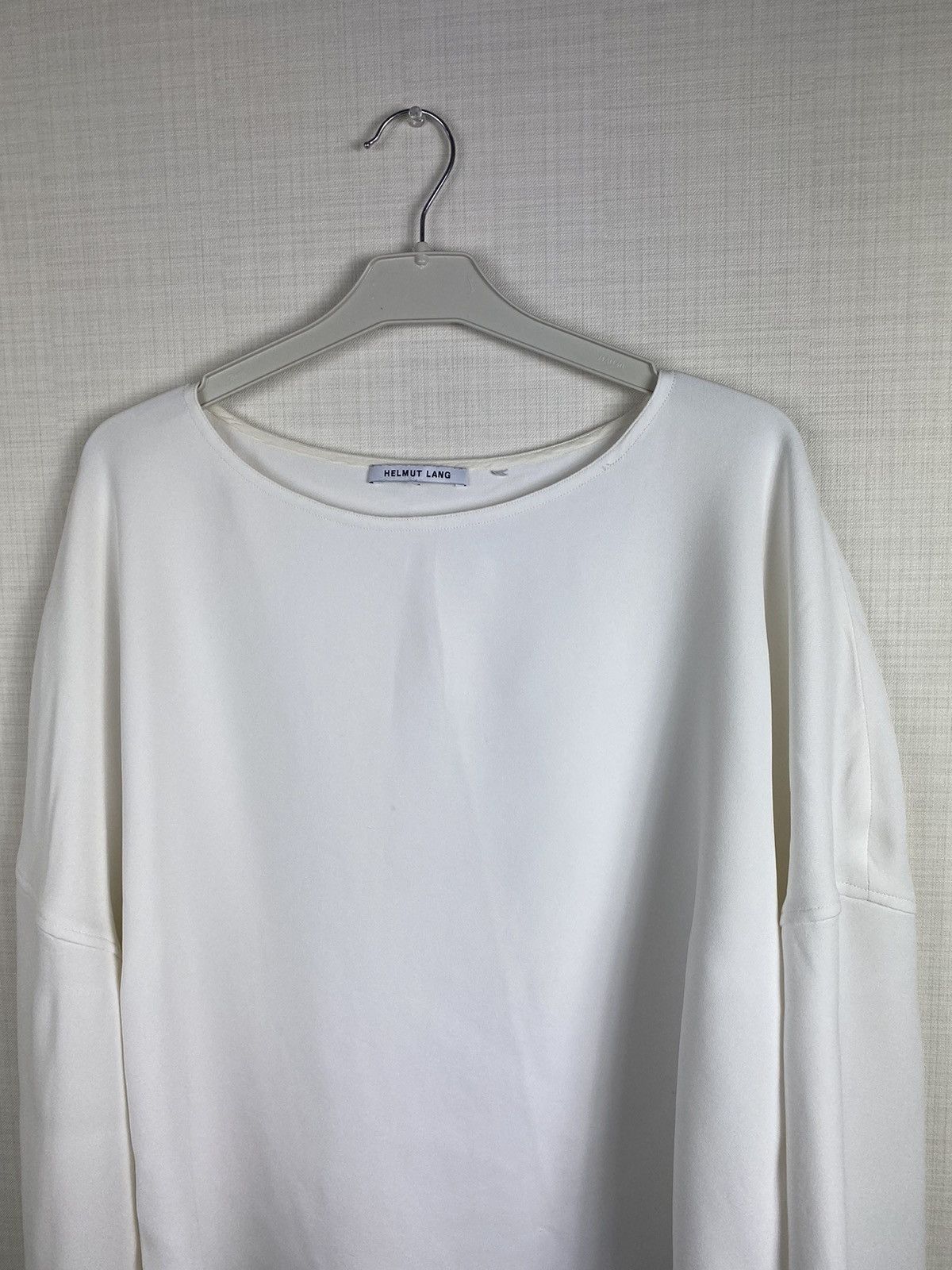 Helmut Lang × Vintage Archive Helmut Lang viscose round neck cold shirt top Size L / US 10 / IT 46 - 3 Thumbnail