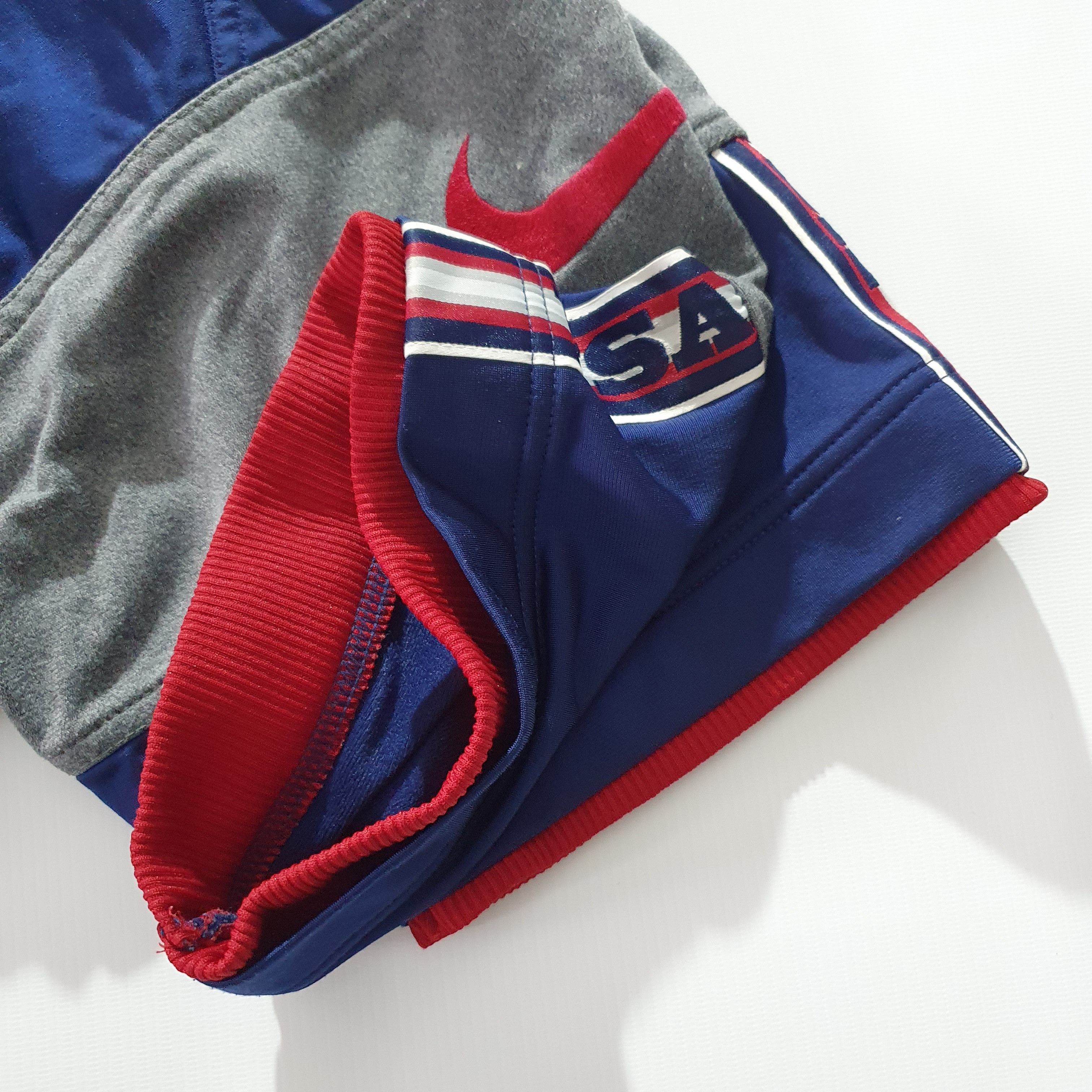Nike Rare 90s Nike USA Side Tape Short sleeve shirt swoosh Size US M / EU 48-50 / 2 - 8 Thumbnail