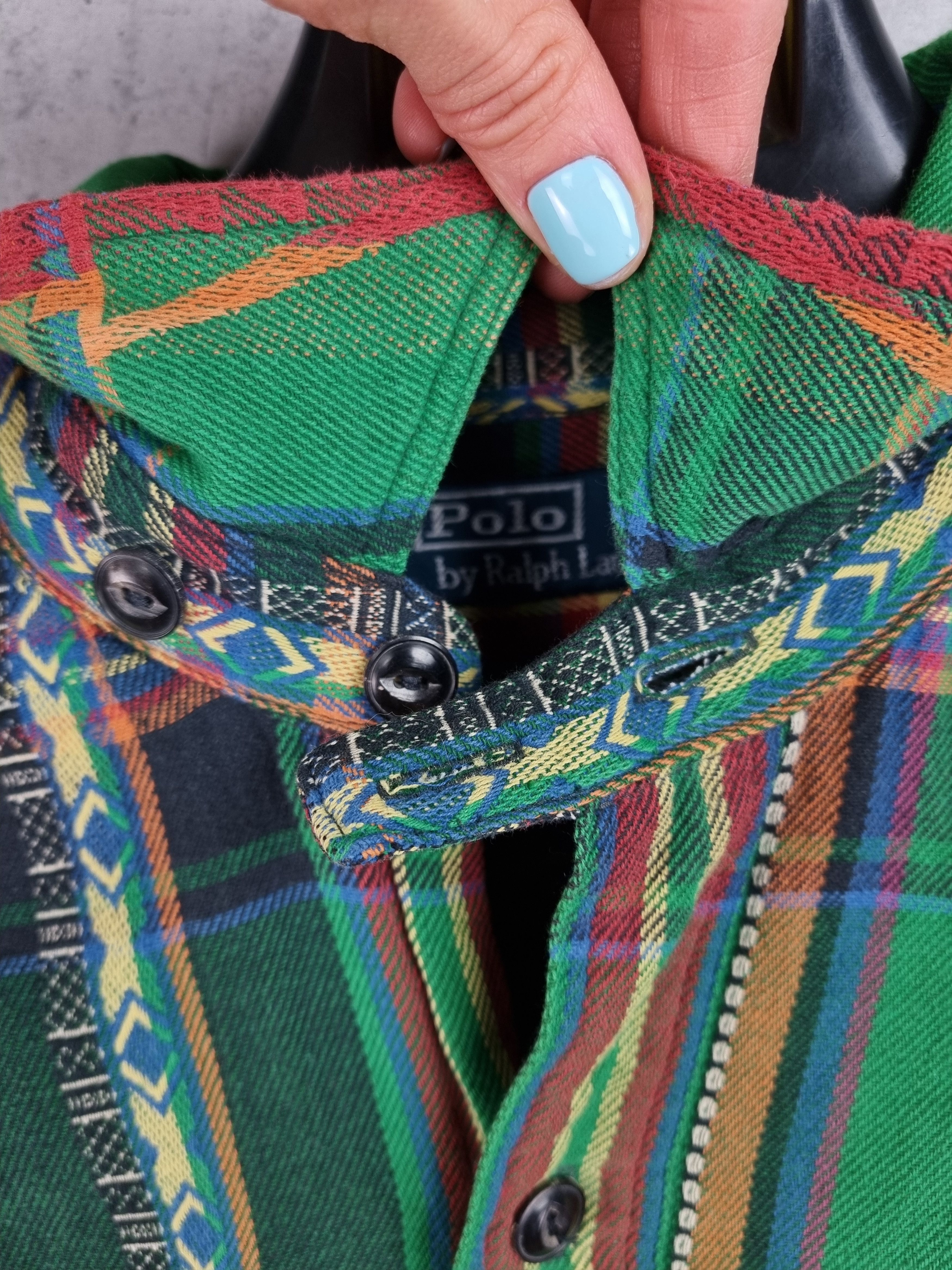Flannel × Polo Ralph Lauren × Ralph Lauren Rare Design Polo Ralph Lauren Flannel Shirt Size US L / EU 52-54 / 3 - 4 Thumbnail