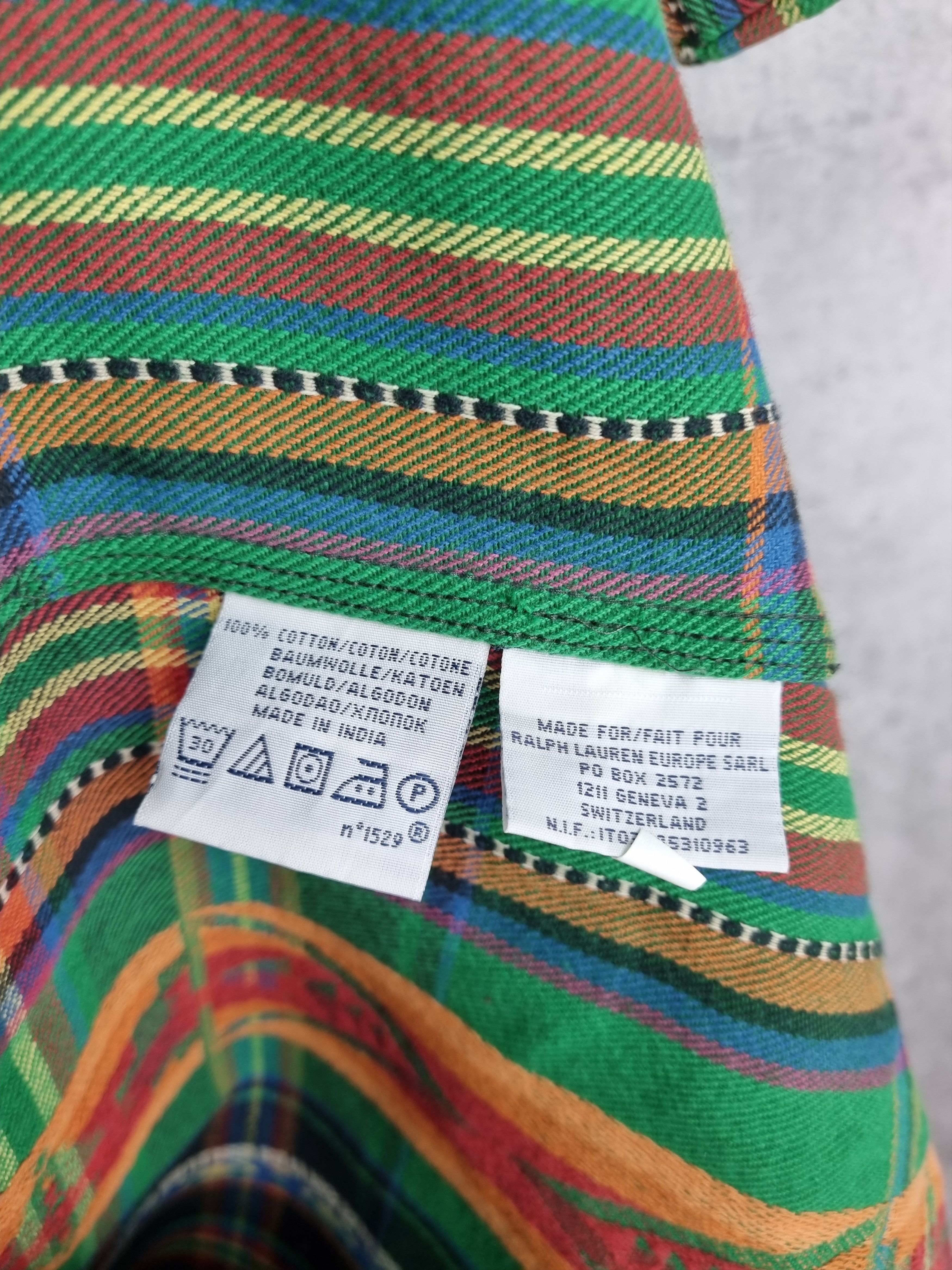 Flannel × Polo Ralph Lauren × Ralph Lauren Rare Design Polo Ralph Lauren Flannel Shirt Size US L / EU 52-54 / 3 - 7 Thumbnail