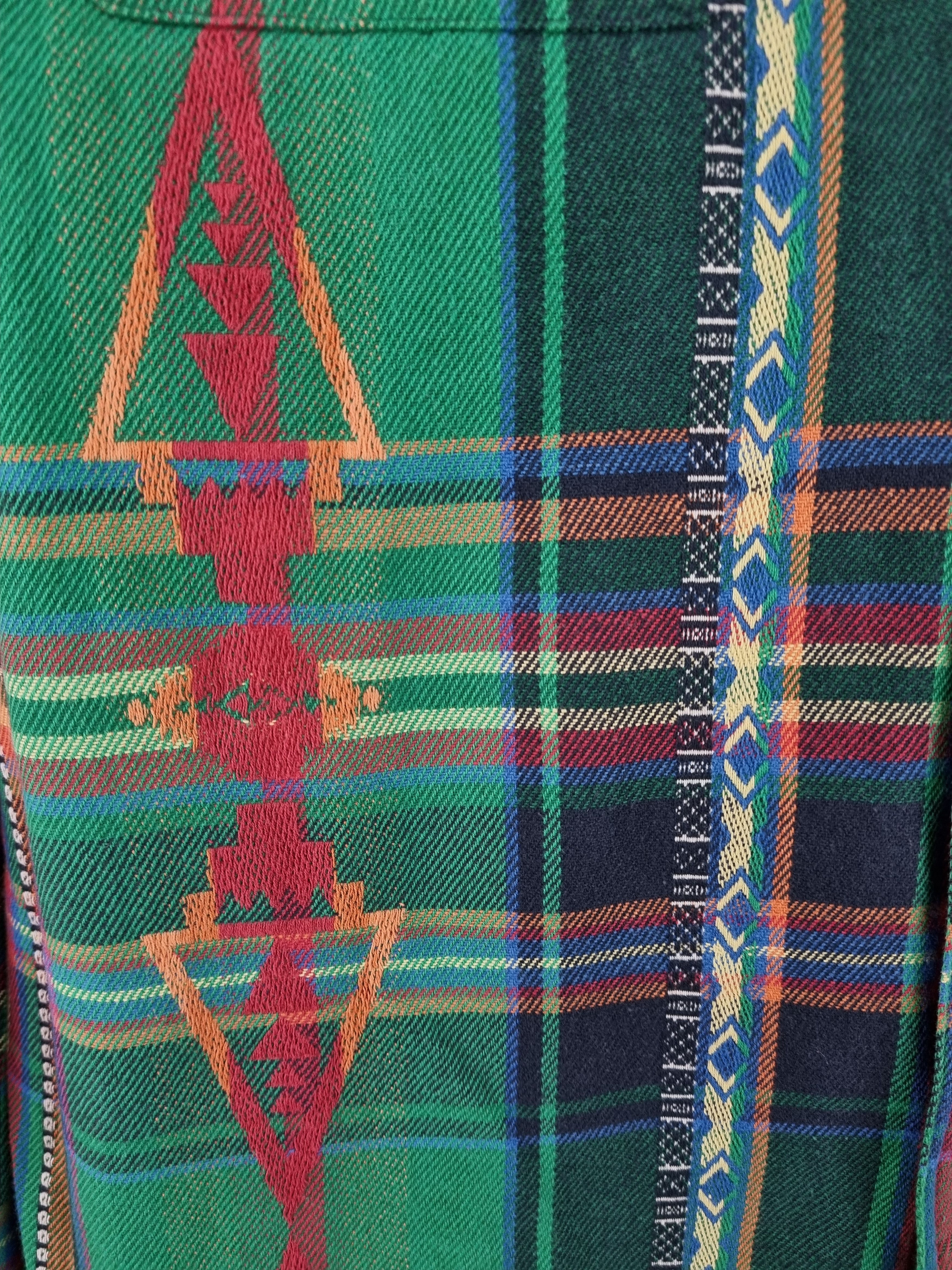 Flannel × Polo Ralph Lauren × Ralph Lauren Rare Design Polo Ralph Lauren Flannel Shirt Size US L / EU 52-54 / 3 - 5 Thumbnail