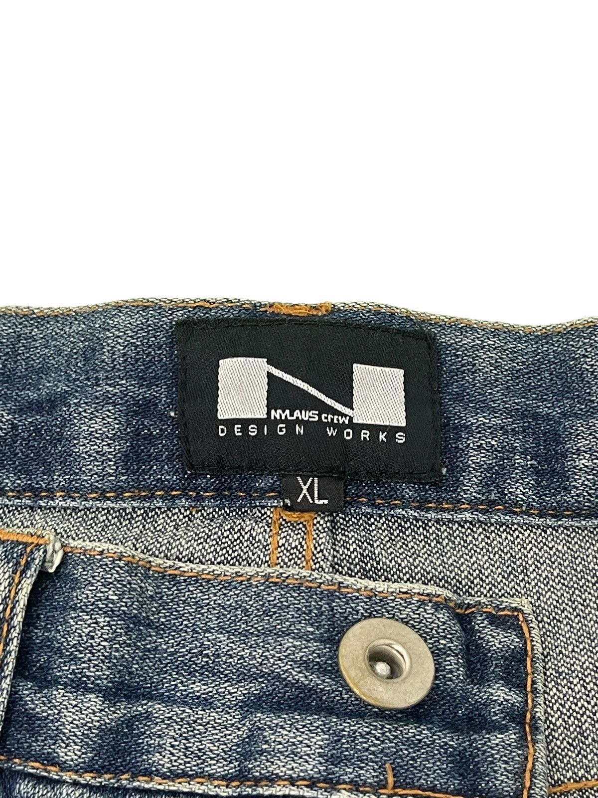 Japanese Brand Flare Jeans Nylaus Wide Leg Denim 3🟦0 Size US 33 - 11 Thumbnail