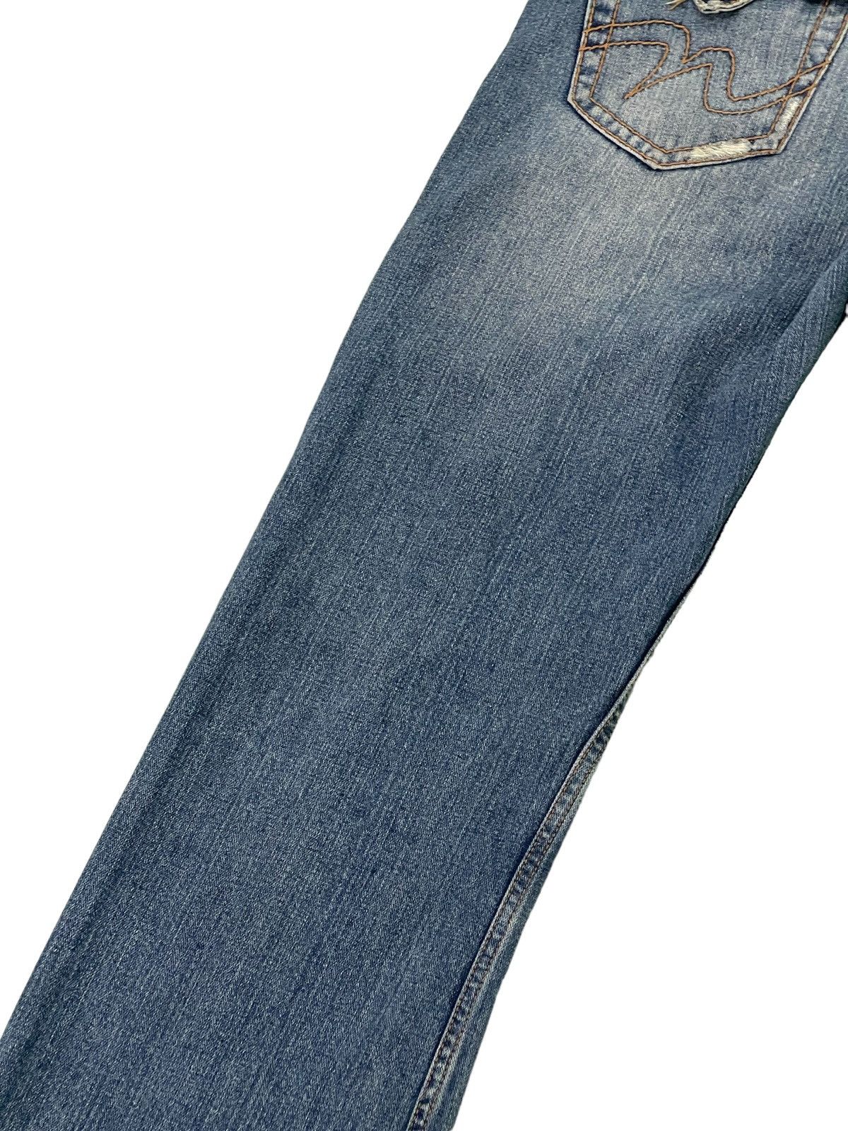 Japanese Brand Flare Jeans Nylaus Wide Leg Denim 3🟦0 Size US 33 - 17 Thumbnail