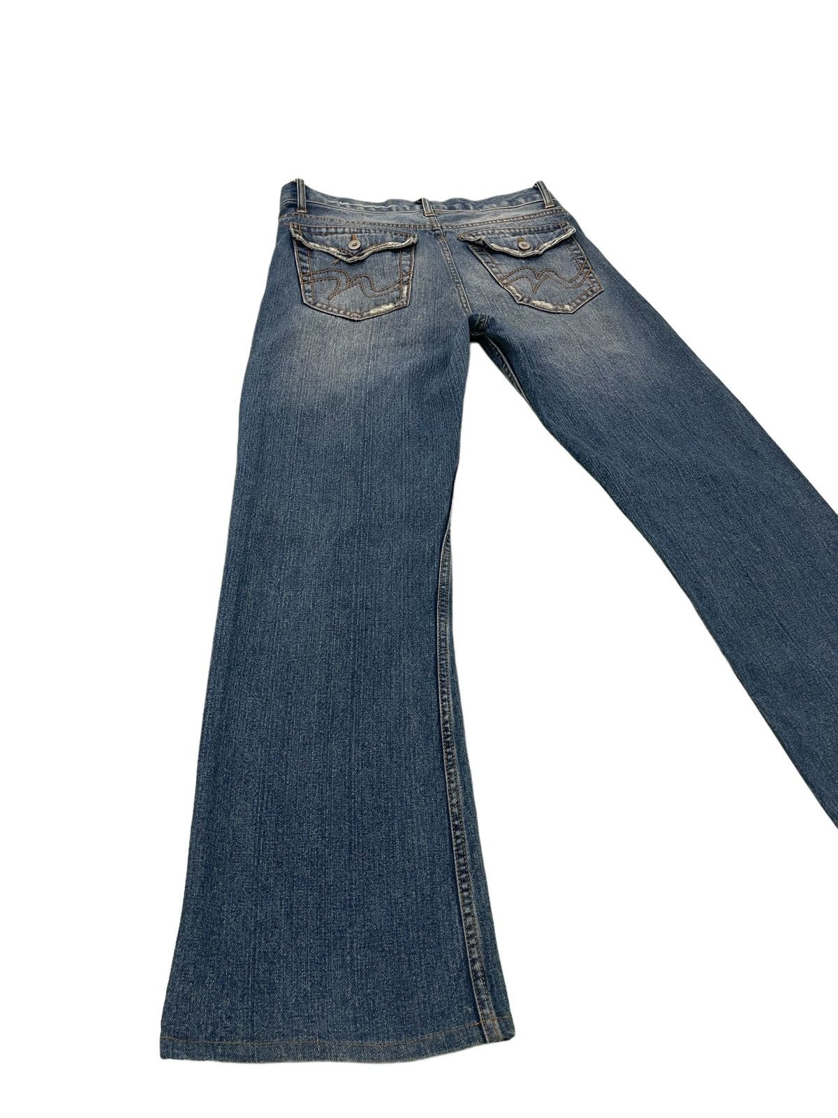 Japanese Brand Flare Jeans Nylaus Wide Leg Denim 3🟦0 Size US 33 - 13 Thumbnail