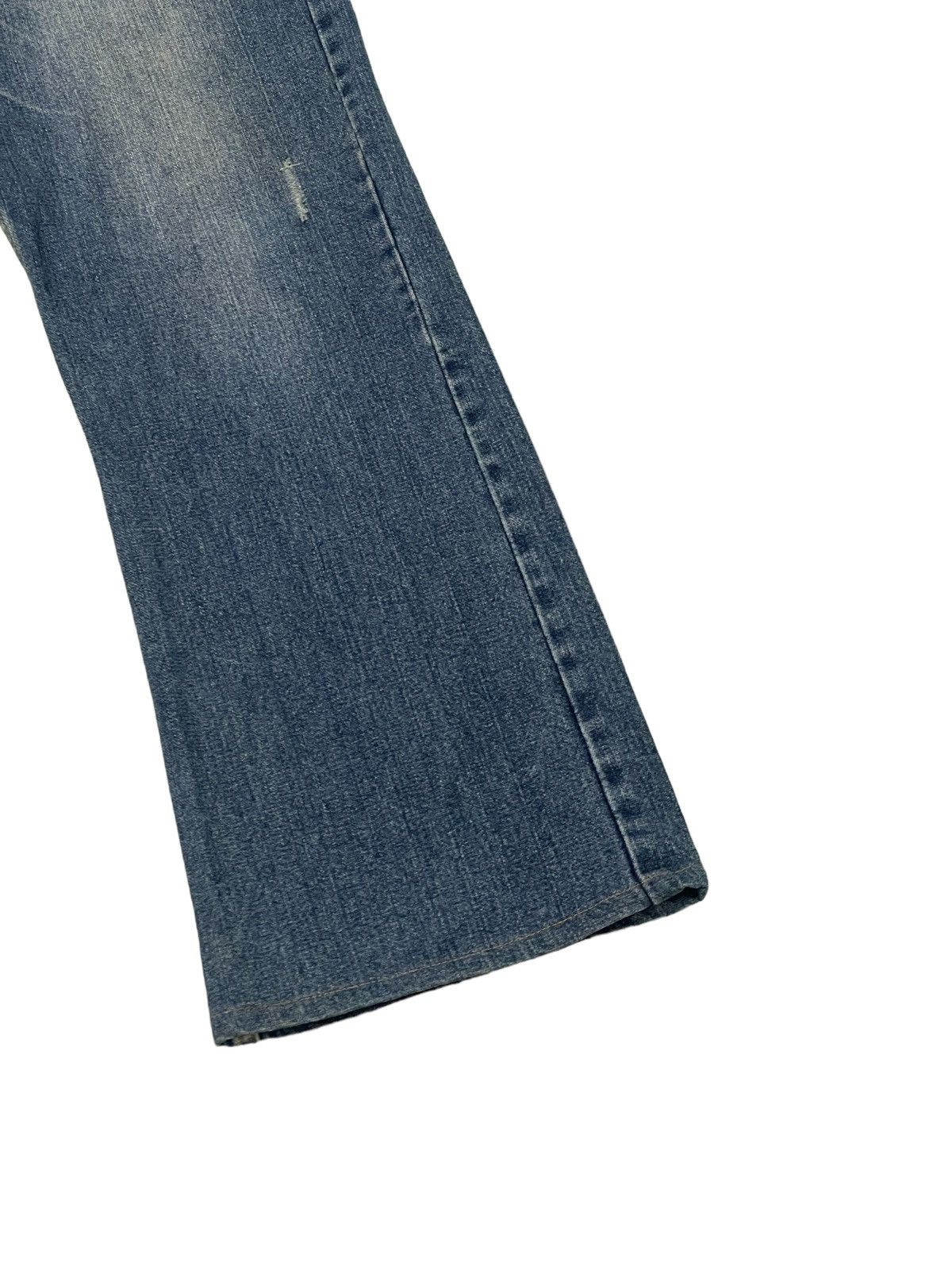 Japanese Brand Flare Jeans Nylaus Wide Leg Denim 3🟦0 Size US 33 - 4 Thumbnail