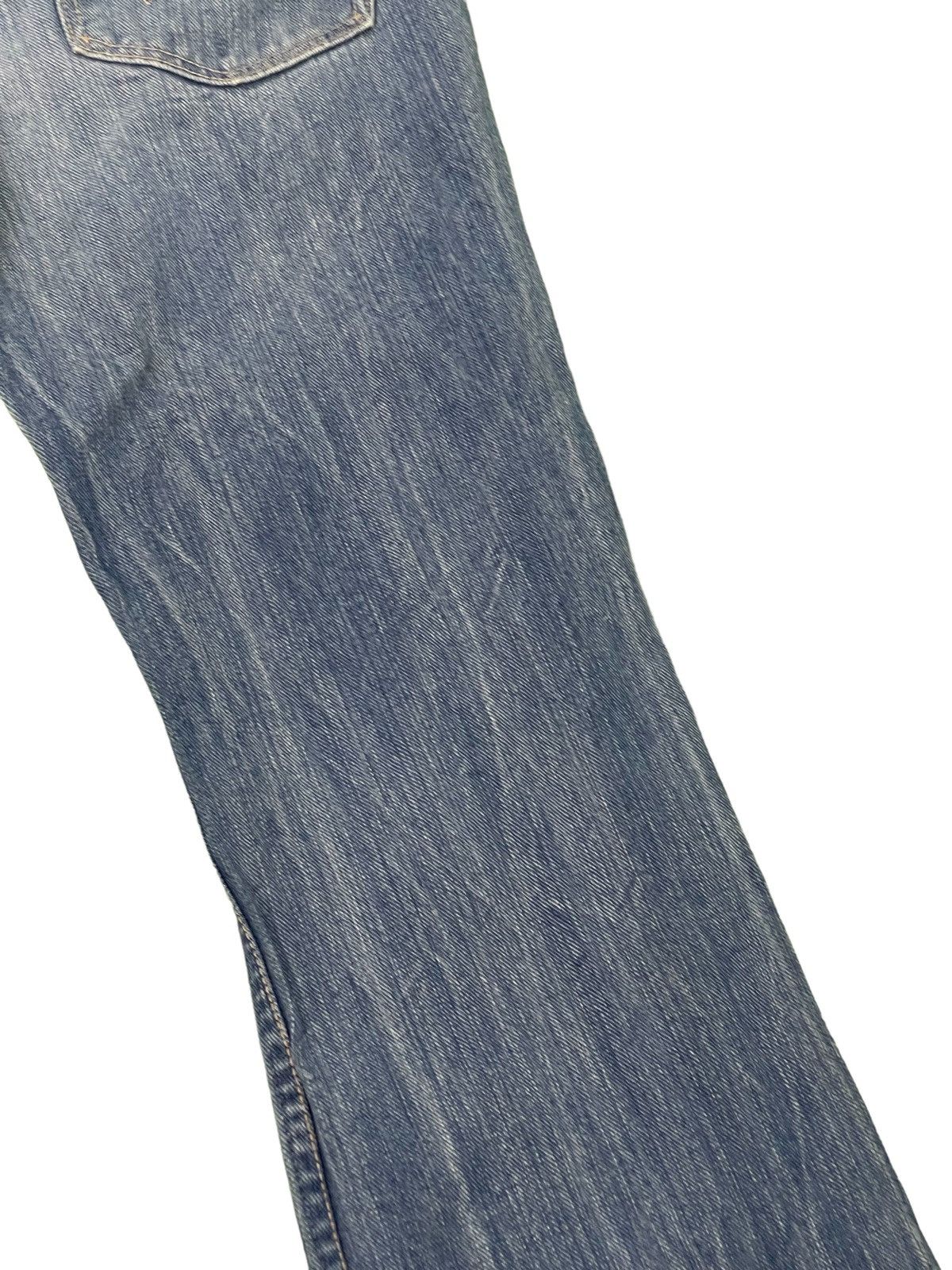 Japanese Brand Flare Jeans Wrangler Japan Stone Wash Denim Boot Cut 3🟦0 Size US 29 - 18 Thumbnail