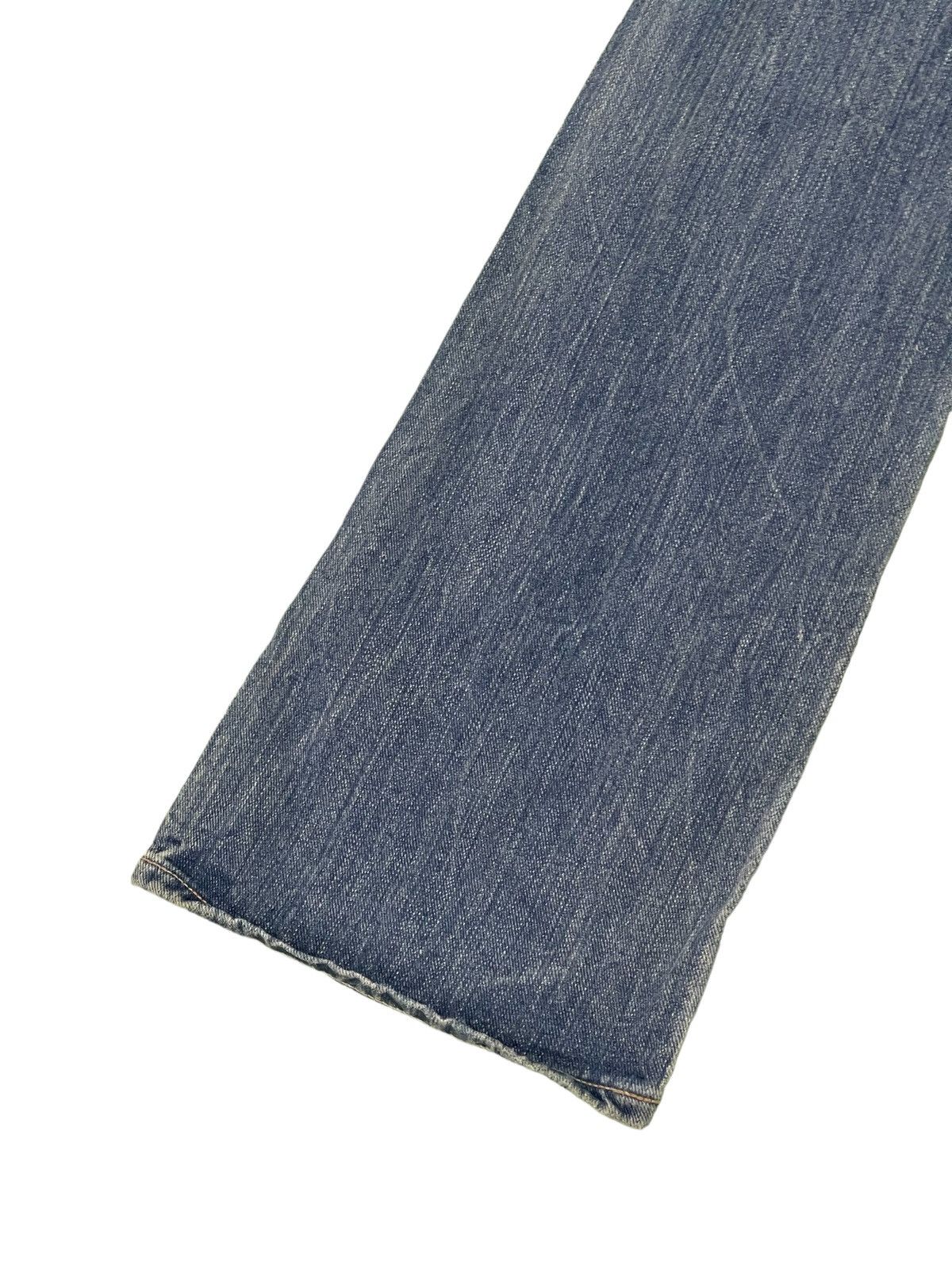 Japanese Brand Flare Jeans Wrangler Japan Stone Wash Denim Boot Cut 3🟦0 Size US 29 - 16 Thumbnail