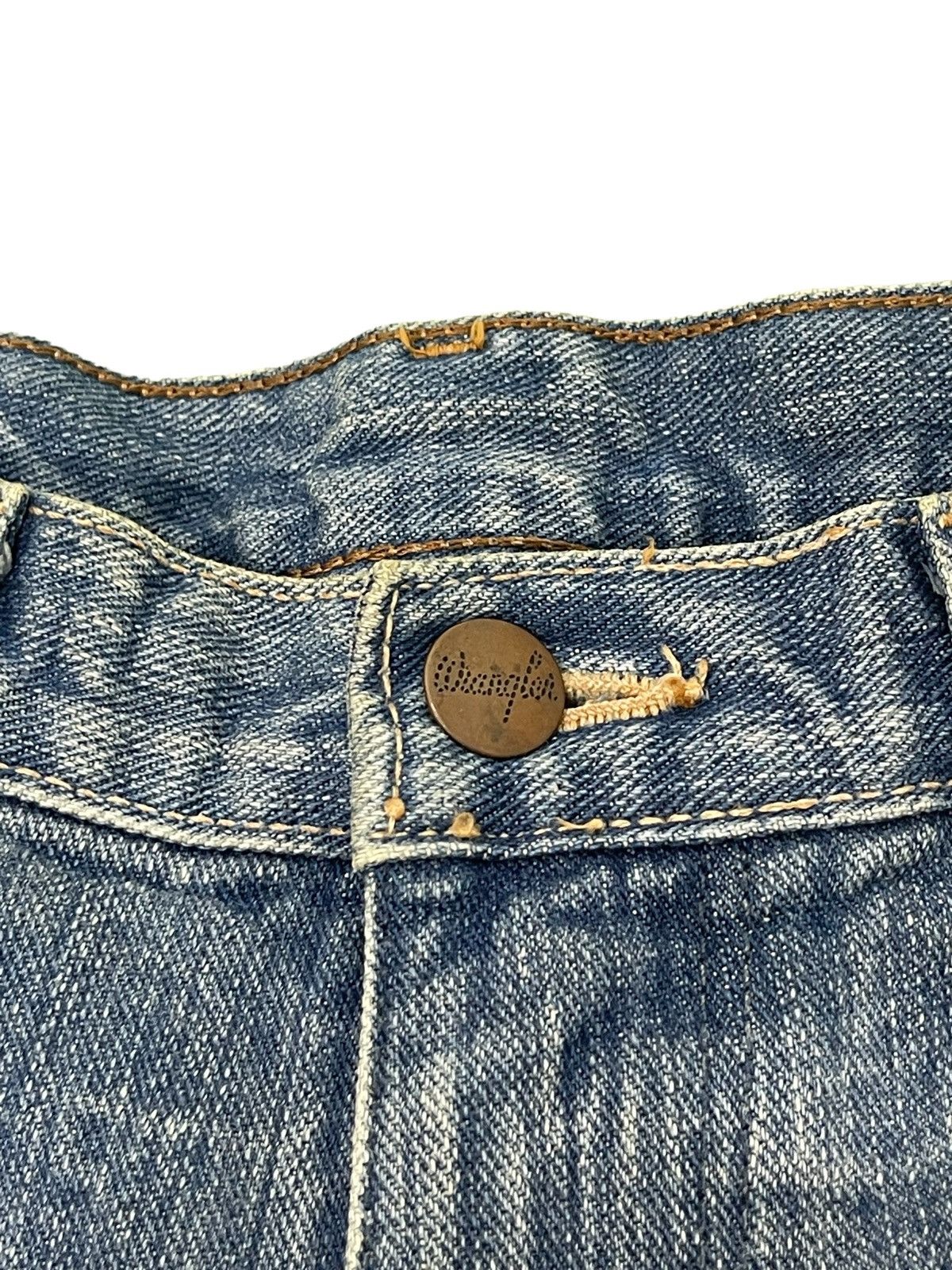 Japanese Brand Flare Jeans Wrangler Japan Stone Wash Denim Boot Cut 3🟦0 Size US 29 - 10 Thumbnail
