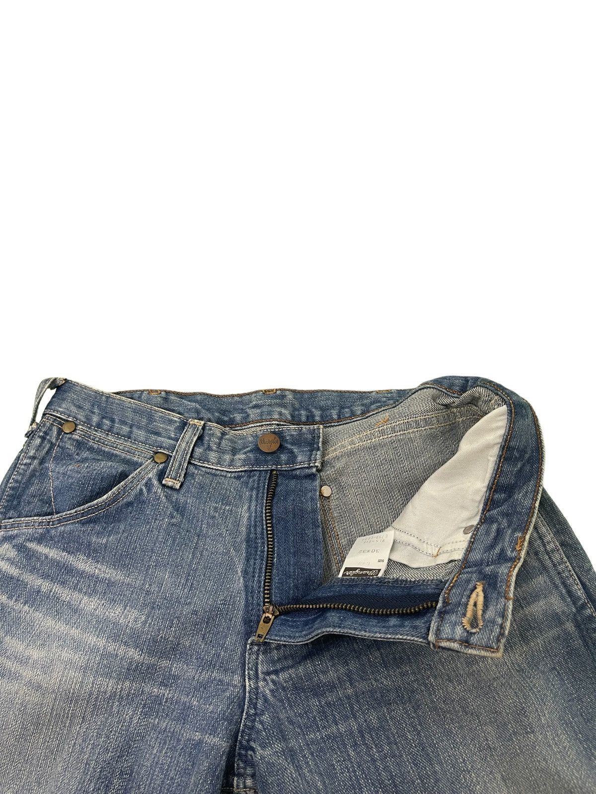 Japanese Brand Flare Jeans Wrangler Japan Stone Wash Denim Boot Cut 3🟦0 Size US 29 - 11 Thumbnail