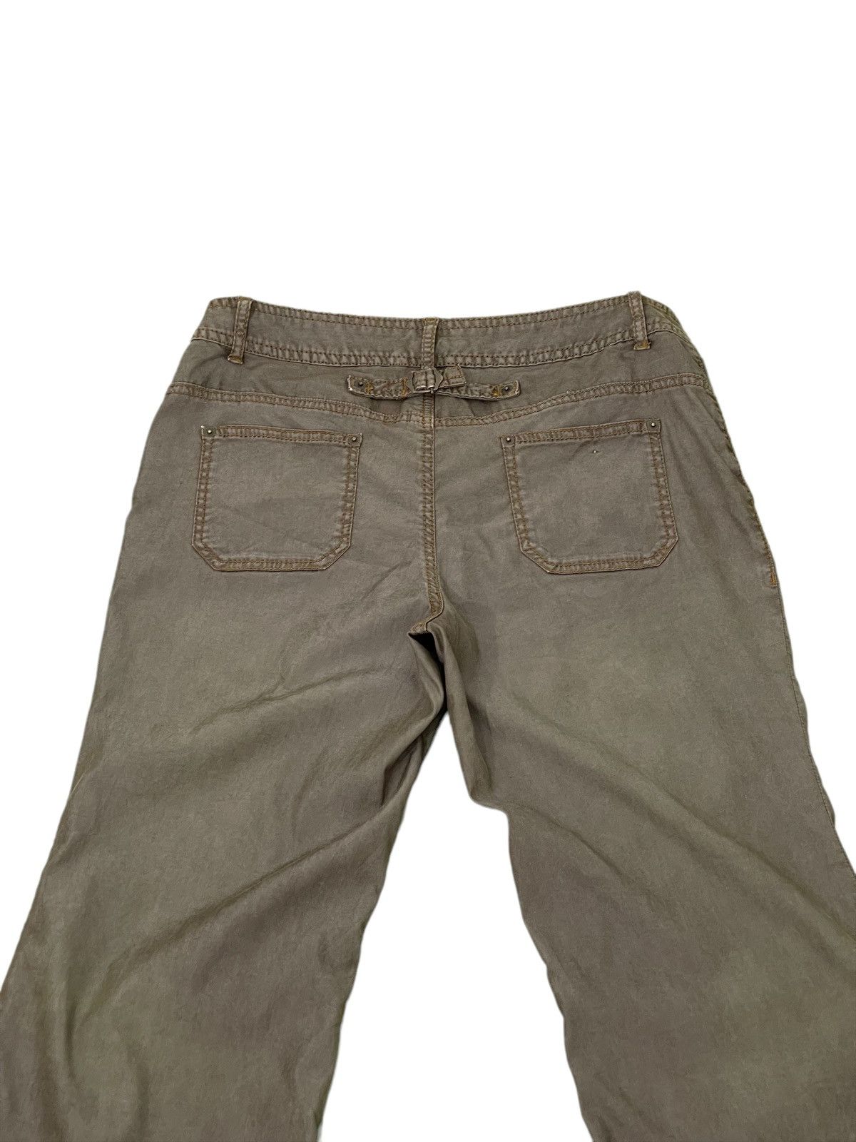 Japanese Brand Flare Jeans Japan Brand Vingt Trois Stretch Thin Pant 11🟦 Size US 33 - 9 Thumbnail