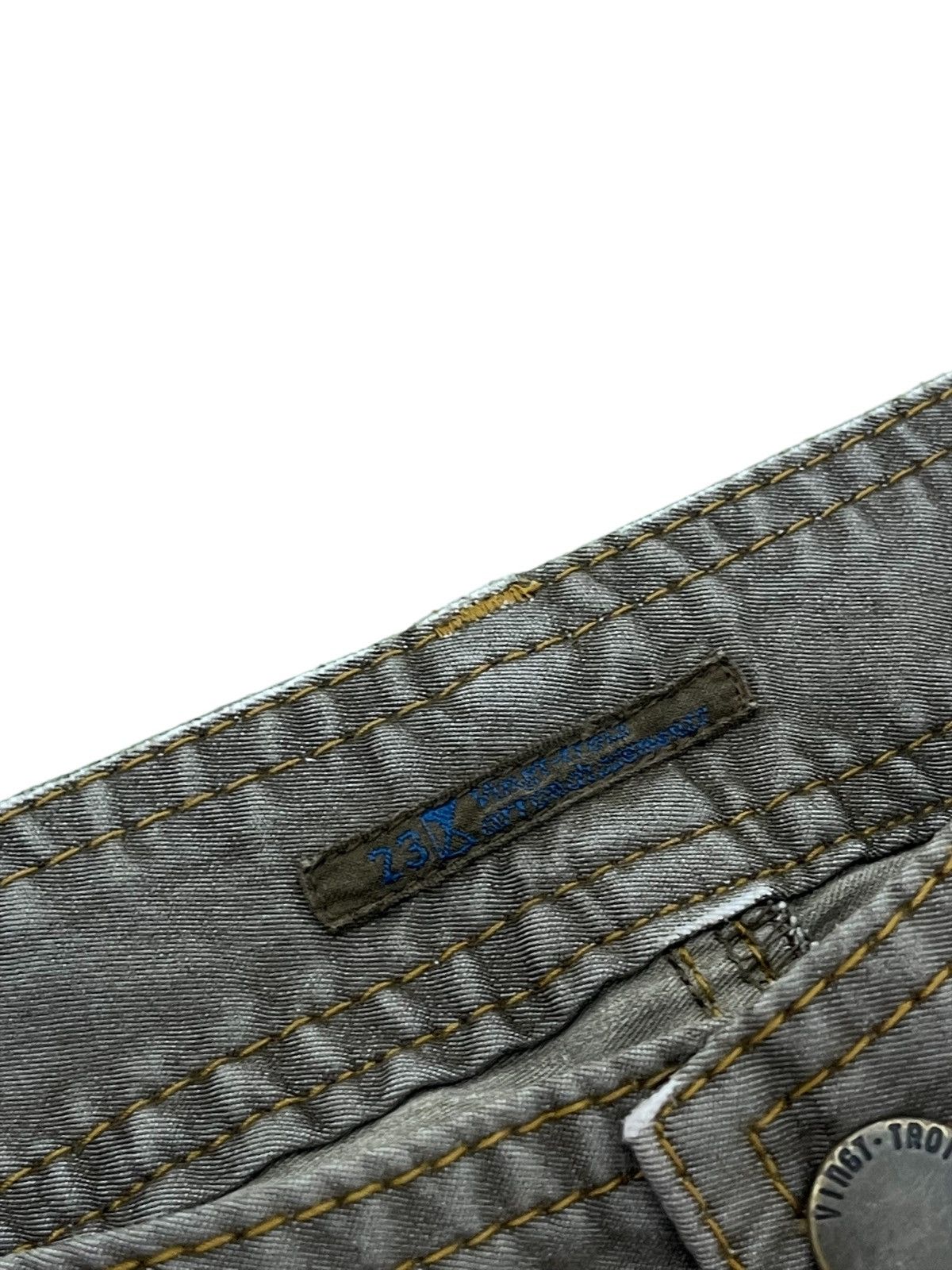 Japanese Brand Flare Jeans Japan Brand Vingt Trois Stretch Thin Pant 11🟦 Size US 33 - 5 Thumbnail