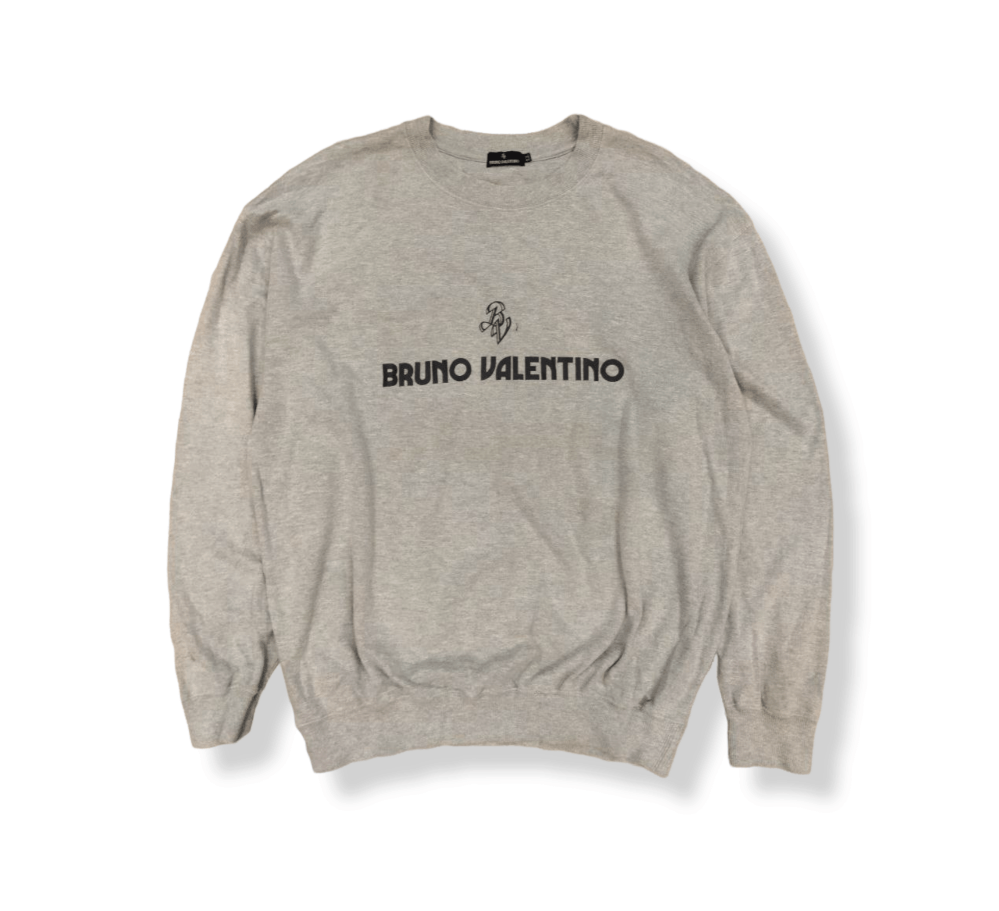 Japanese Brand Vintage Bruno Valentino Spell Out Crewneck Size US L / EU 52-54 / 3 - 1 Thumbnail