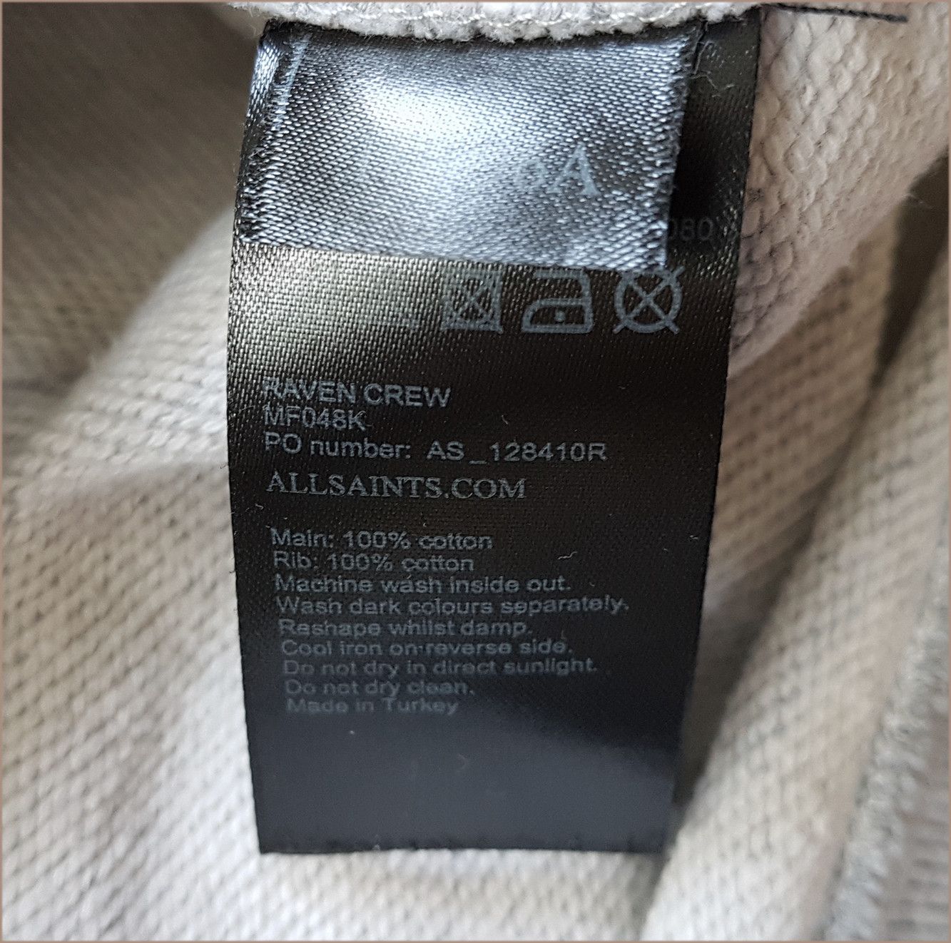 Allsaints × Japanese Brand ALLSAINTS Raven Crew Sweatshirt Size US S / EU 44-46 / 1 - 6 Thumbnail