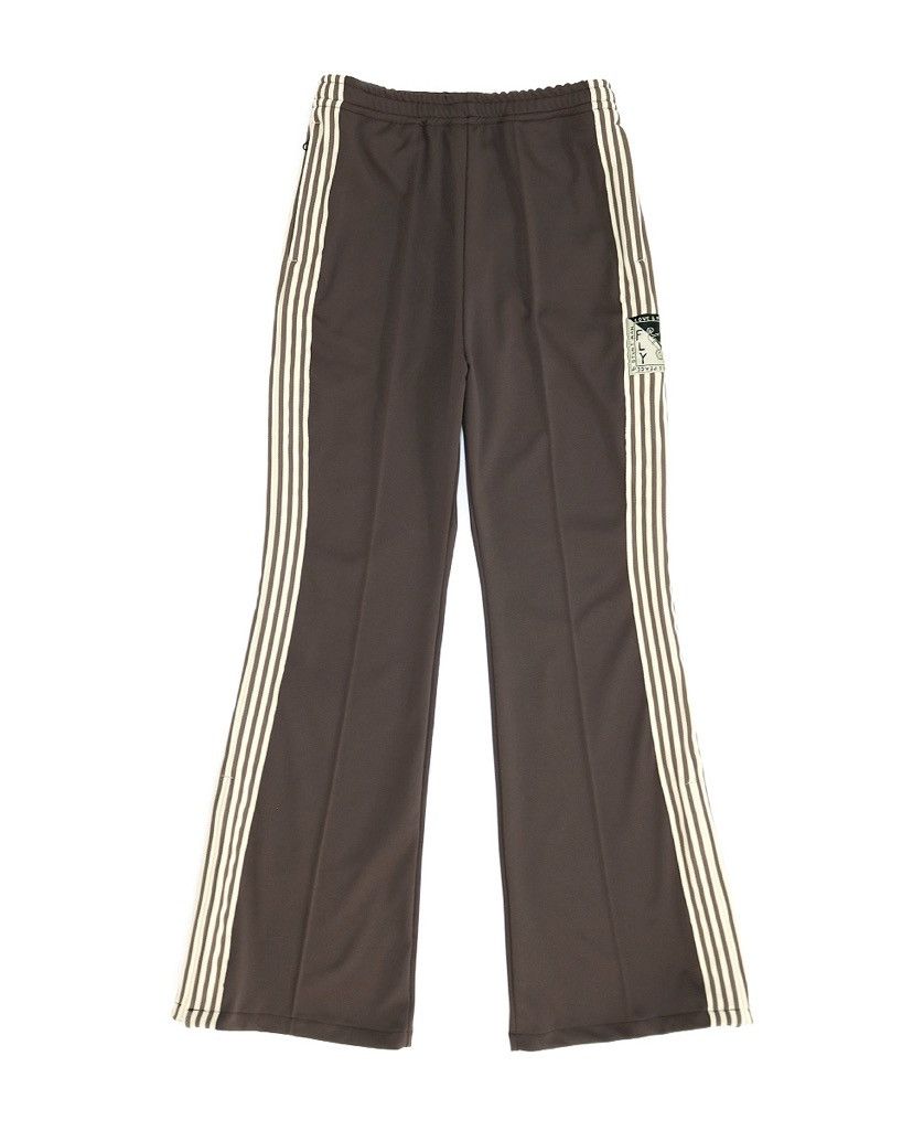 image of Kapital Smooth Heat Jersey Flare Track Pants Size 1 in Brown, Men's