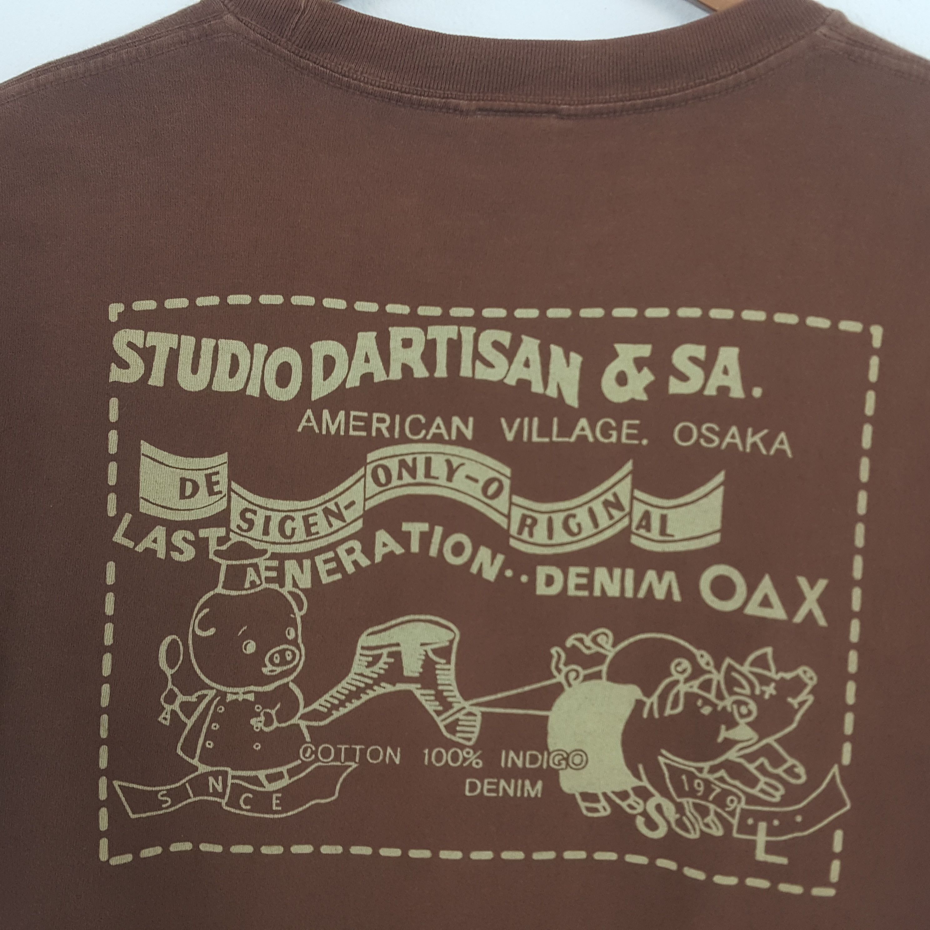 Japanese Brand × Studio D'Artisan × Vintage Vintage Studio D'Artisan Japanese Brand Logo Design T-Shirt Size US XL / EU 56 / 4 - 4 Thumbnail