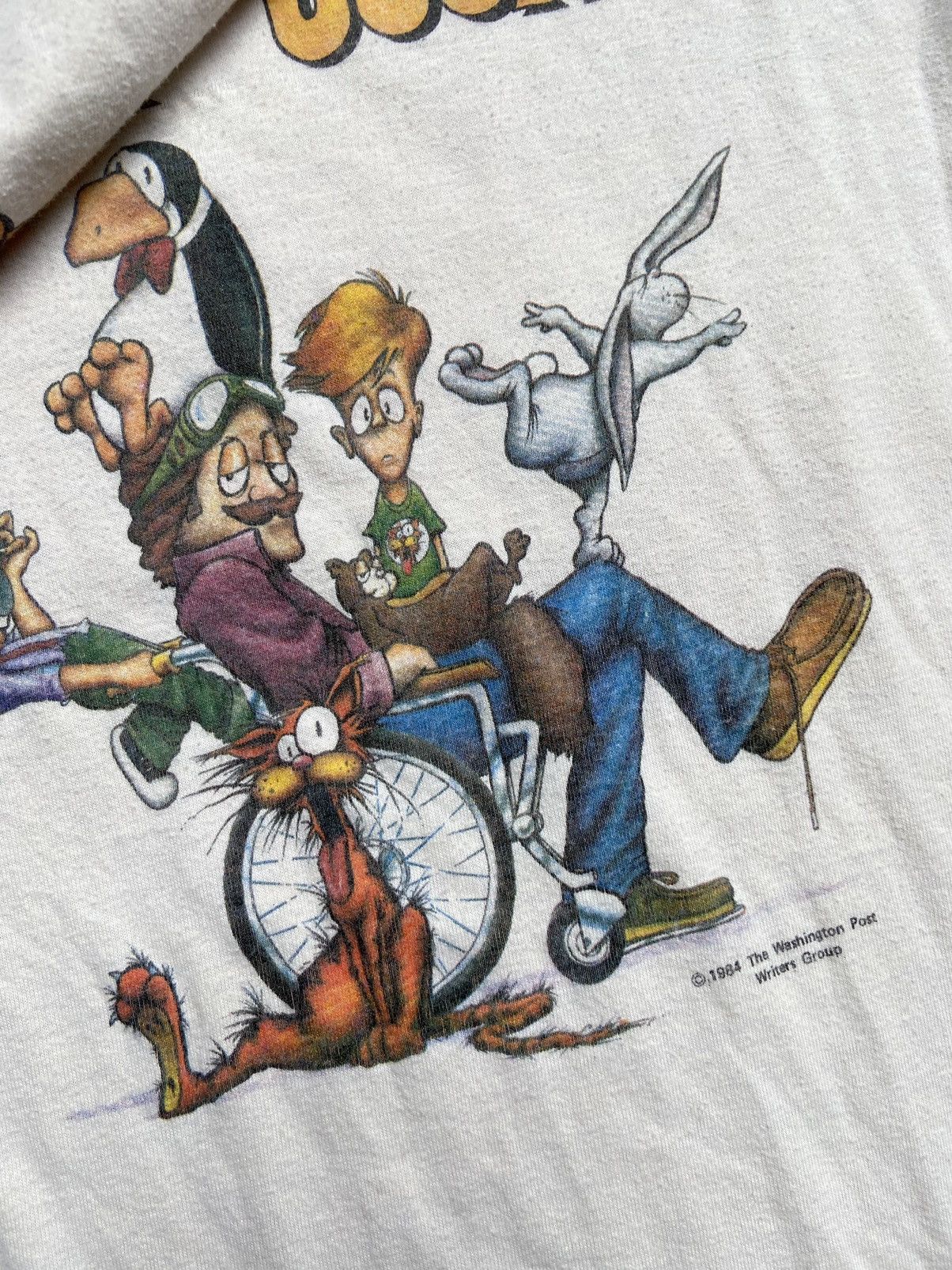 Vintage 1984 Bloom County Comic Strip T-Shirt Beige White Vintage Size US M / EU 48-50 / 2 - 4 Thumbnail