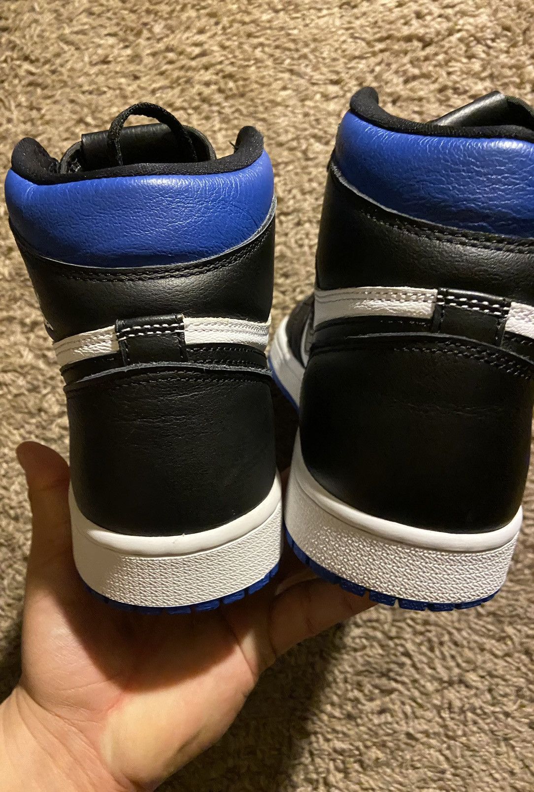 Jordan Brand × Nike Nike air Jordan 1 retro high og Royal toe size 9.5 Size US 9.5 / EU 42-43 - 4 Thumbnail