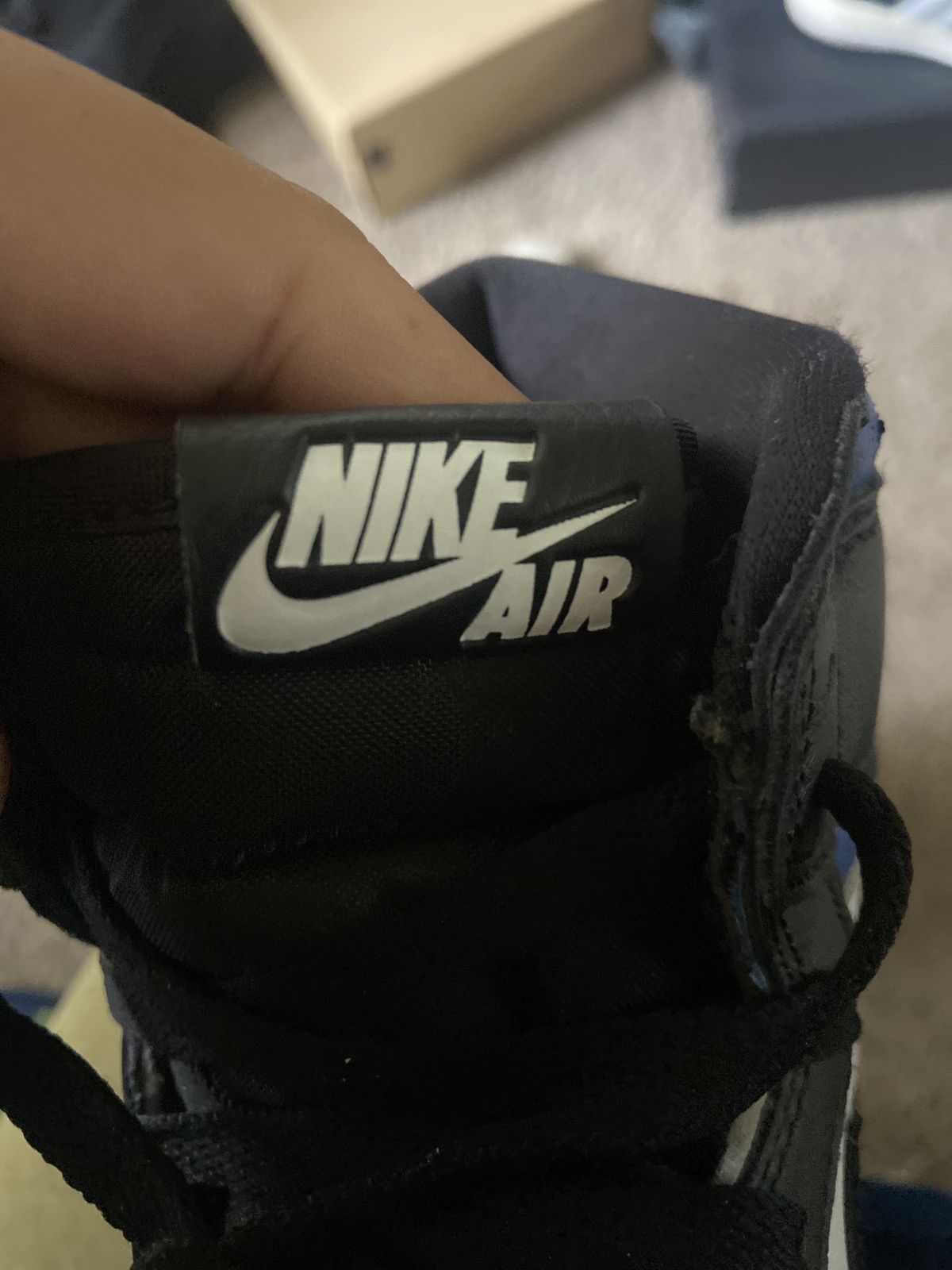 Jordan Brand × Nike Nike air Jordan 1 retro high og Royal toe size 9.5 Size US 9.5 / EU 42-43 - 12 Thumbnail
