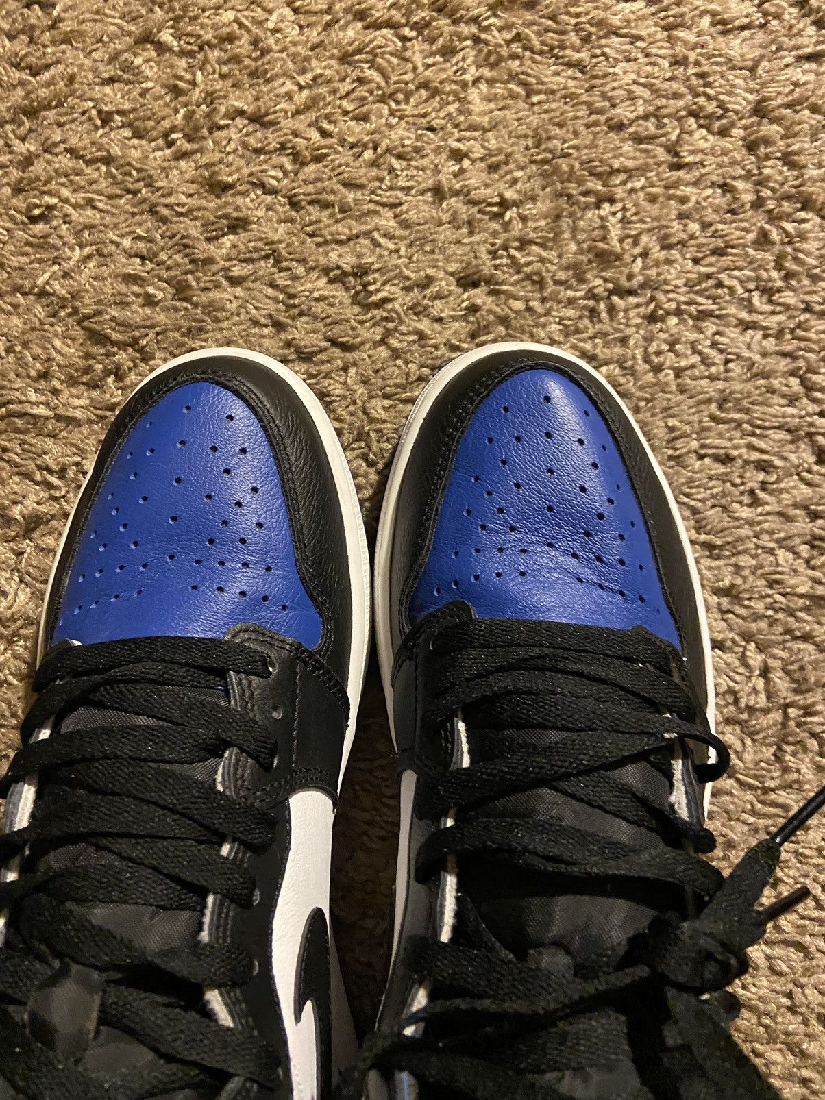 Jordan Brand × Nike Nike air Jordan 1 retro high og Royal toe size 9.5 Size US 9.5 / EU 42-43 - 6 Thumbnail