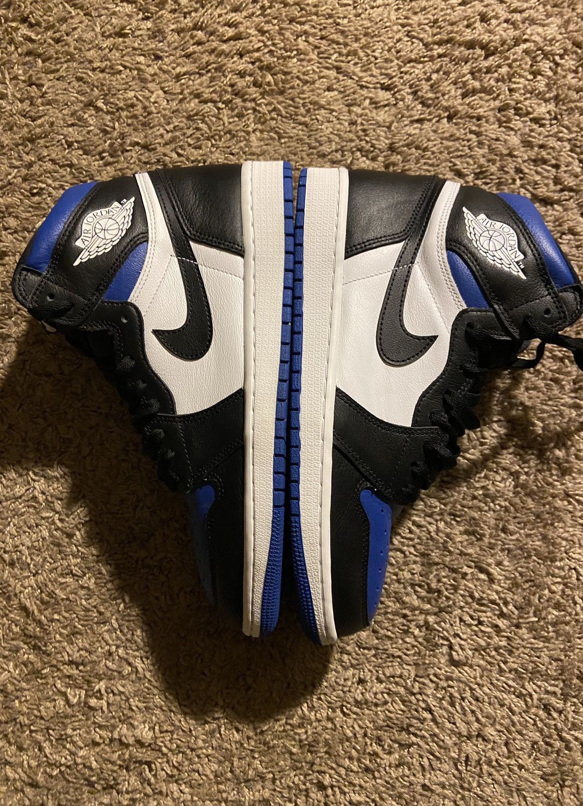 Jordan Brand × Nike Nike air Jordan 1 retro high og Royal toe size 9.5 Size US 9.5 / EU 42-43 - 2 Thumbnail