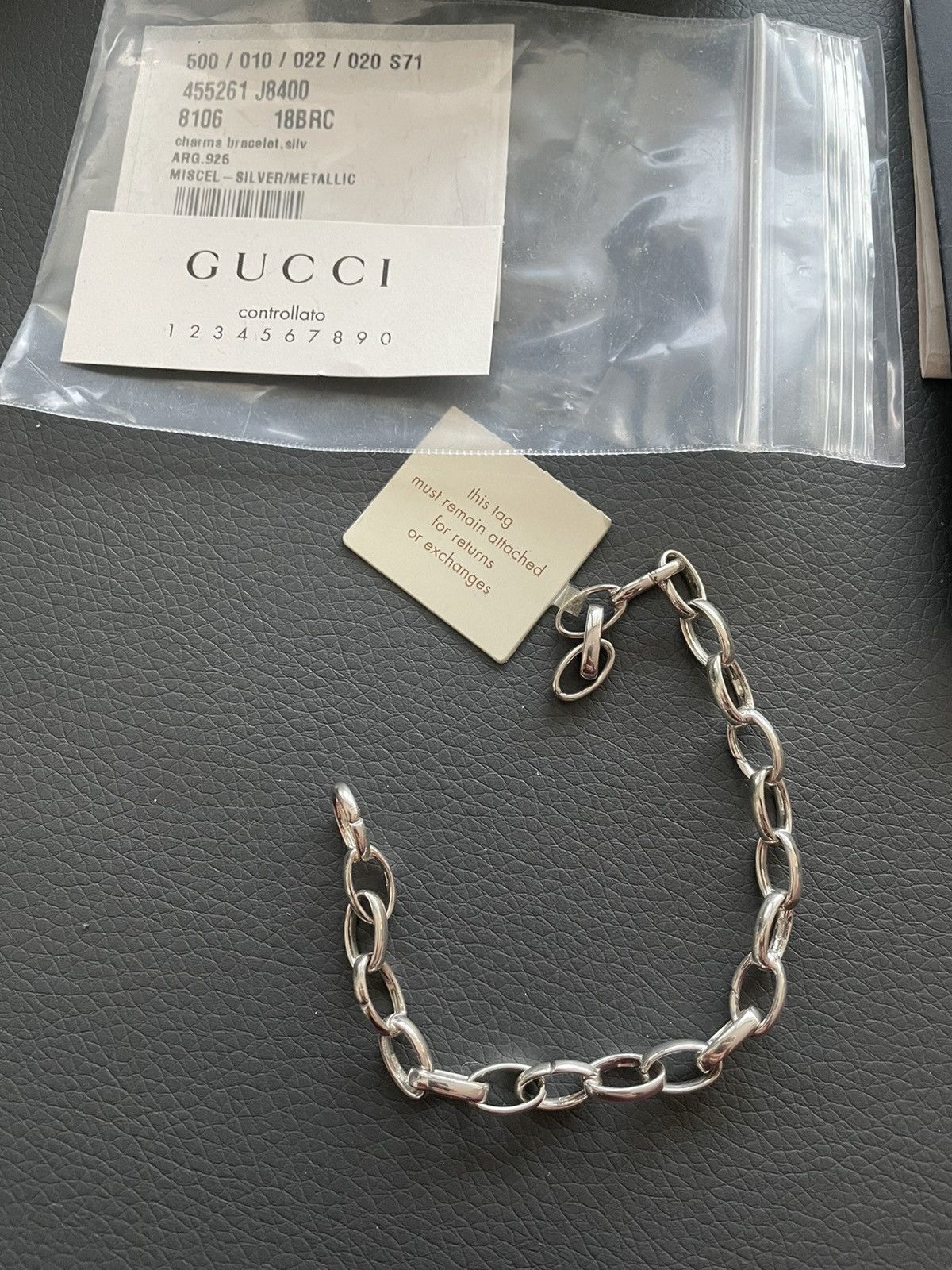 Gucci Rare Super Runway LimitedEdition Minimalist Silver Bracelet Size ONE SIZE - 5 Thumbnail