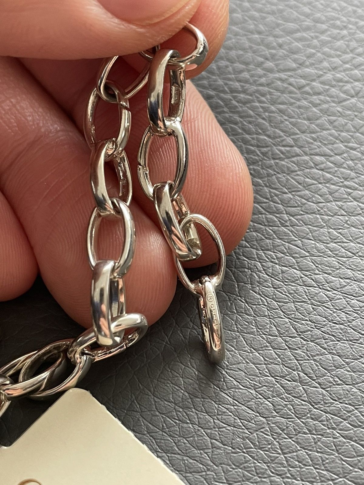 Gucci Rare Super Runway LimitedEdition Minimalist Silver Bracelet Size ONE SIZE - 2 Thumbnail