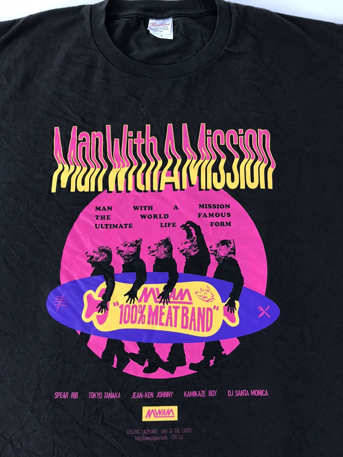 Band Tees Man With A Mission Japanese Rock Band Tour Tee Size US L / EU 52-54 / 3 - 4 Thumbnail