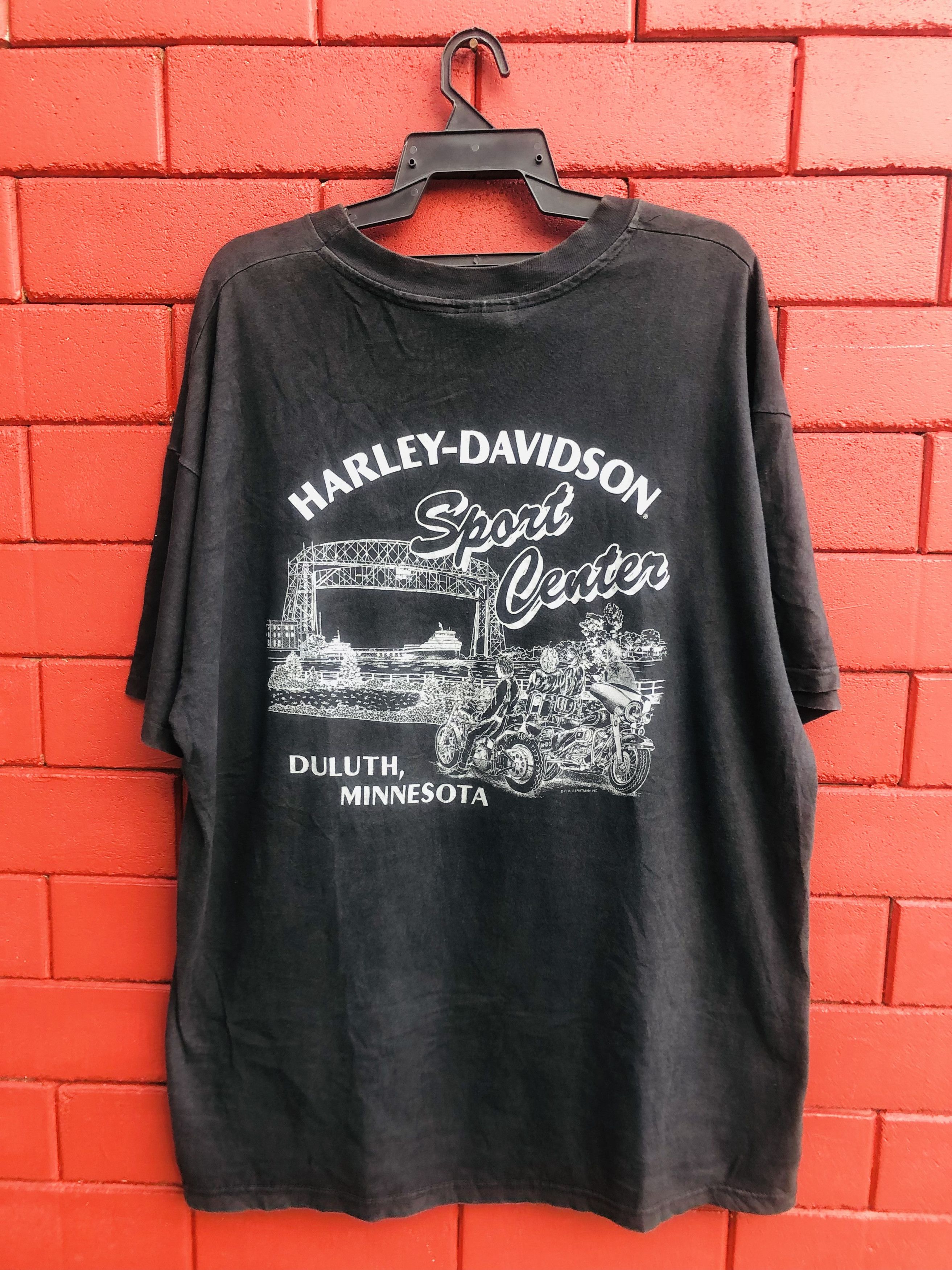 image of Harley Davidson Sport Center Duluth Minnesota Shi in Black, Men's (Size XL)