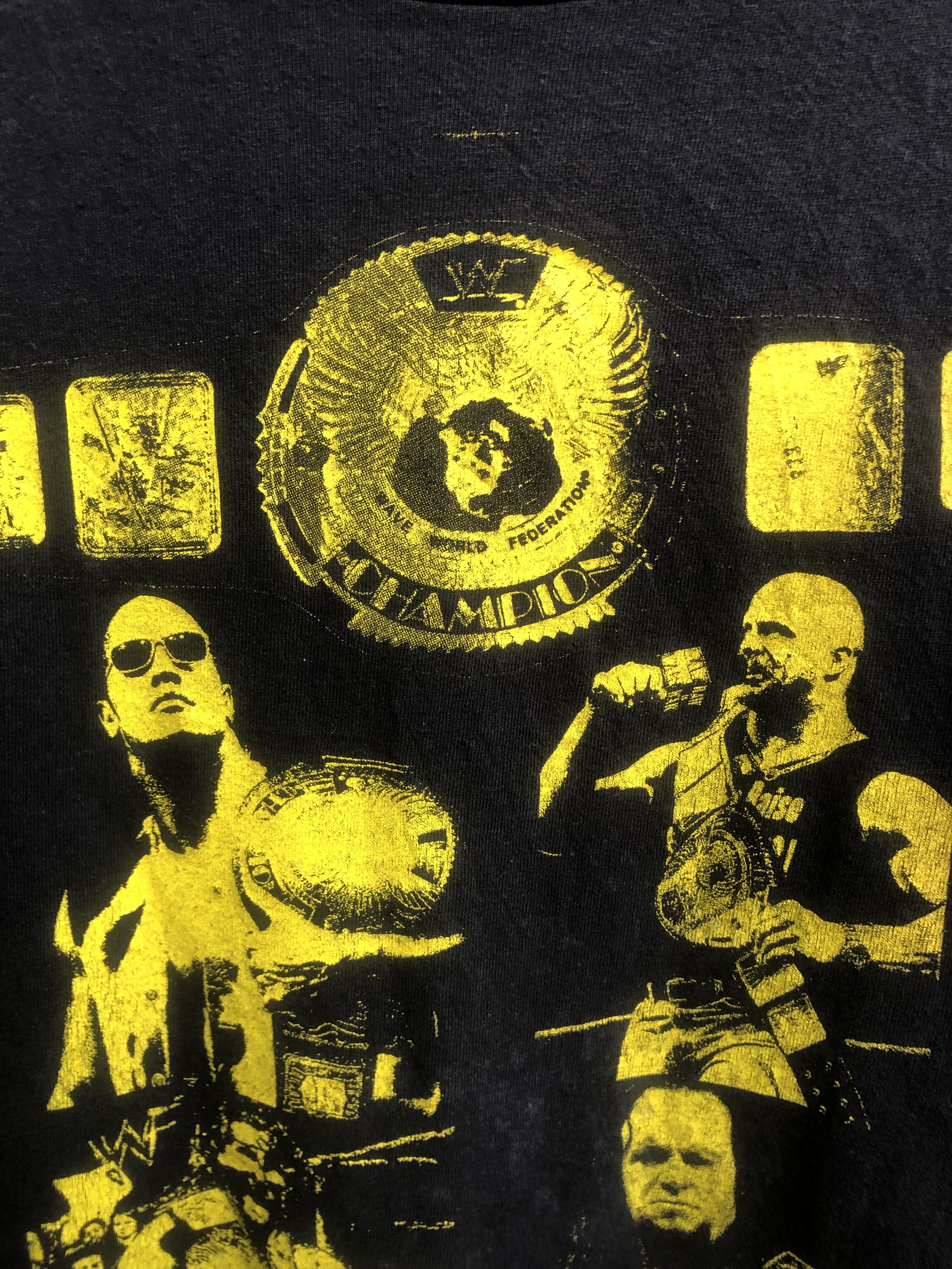 Vintage × WWF Vintage The Rock Vs Austin WWF Shirt Size US XL / EU 56 / 4 - 6 Thumbnail