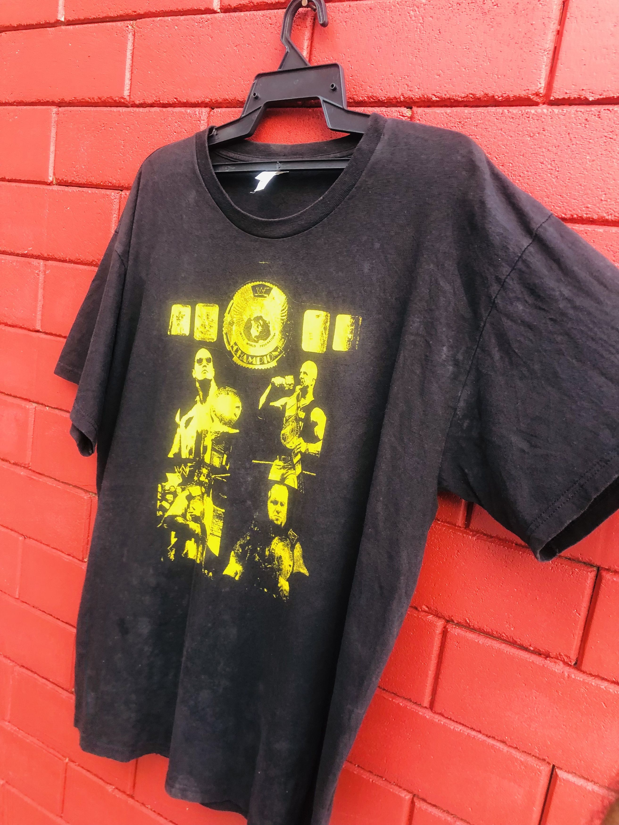Vintage × WWF Vintage The Rock Vs Austin WWF Shirt Size US XL / EU 56 / 4 - 5 Thumbnail