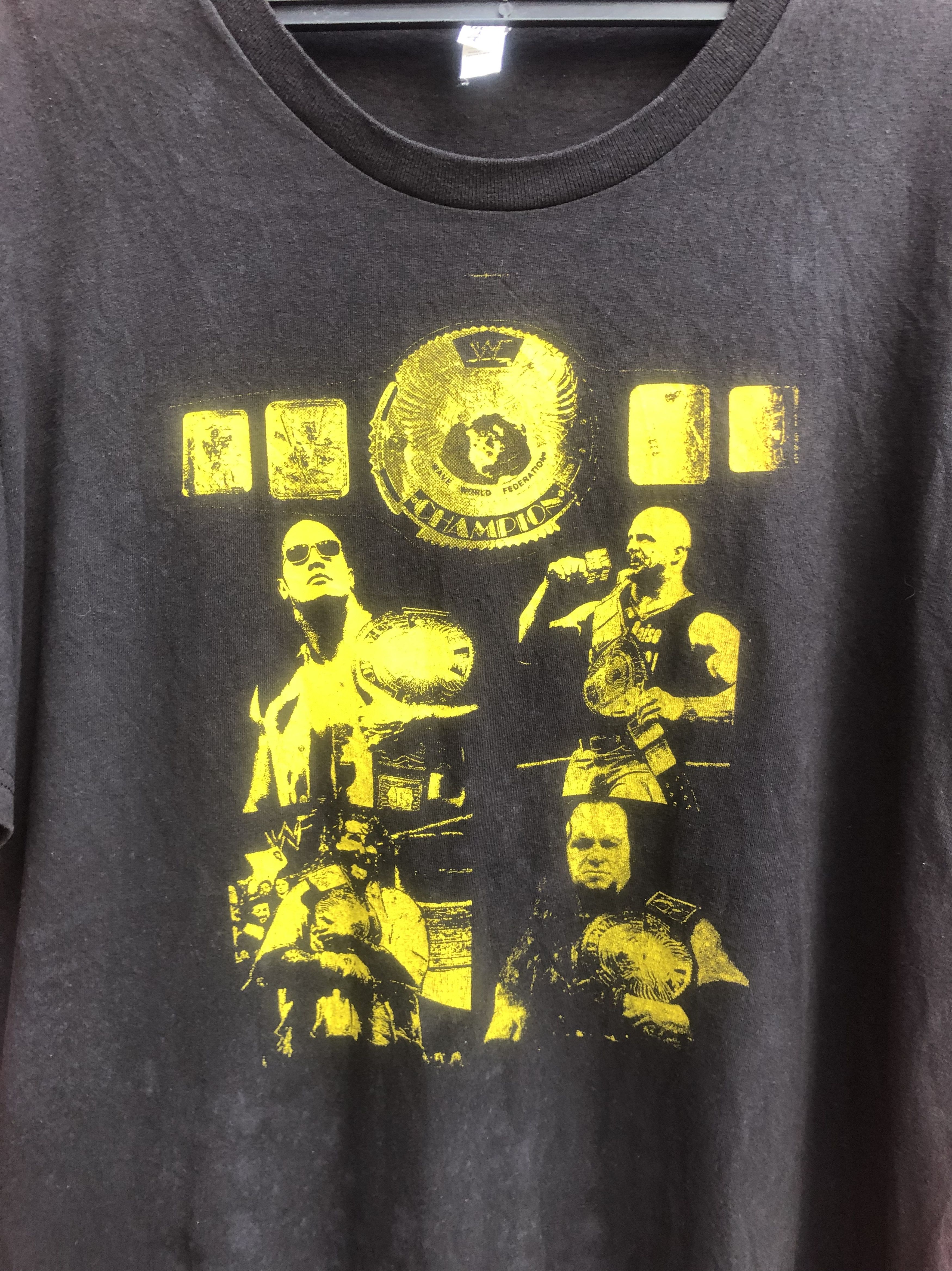 Vintage × WWF Vintage The Rock Vs Austin WWF Shirt Size US XL / EU 56 / 4 - 3 Thumbnail