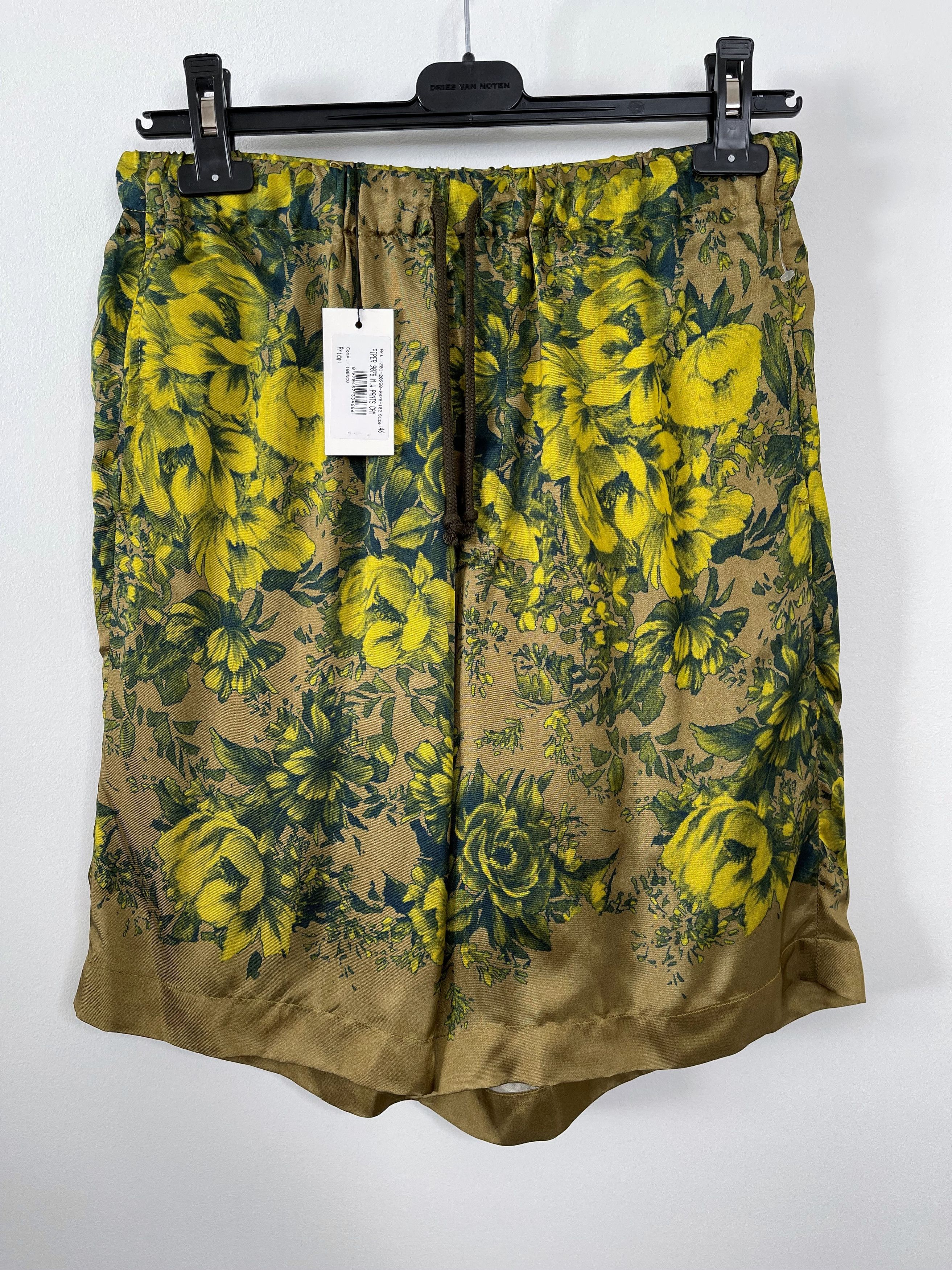 image of Dries Van Noten Eu46 Piper 100% Viscose Floral Print Shorts Ss20, Men's (Size 30)