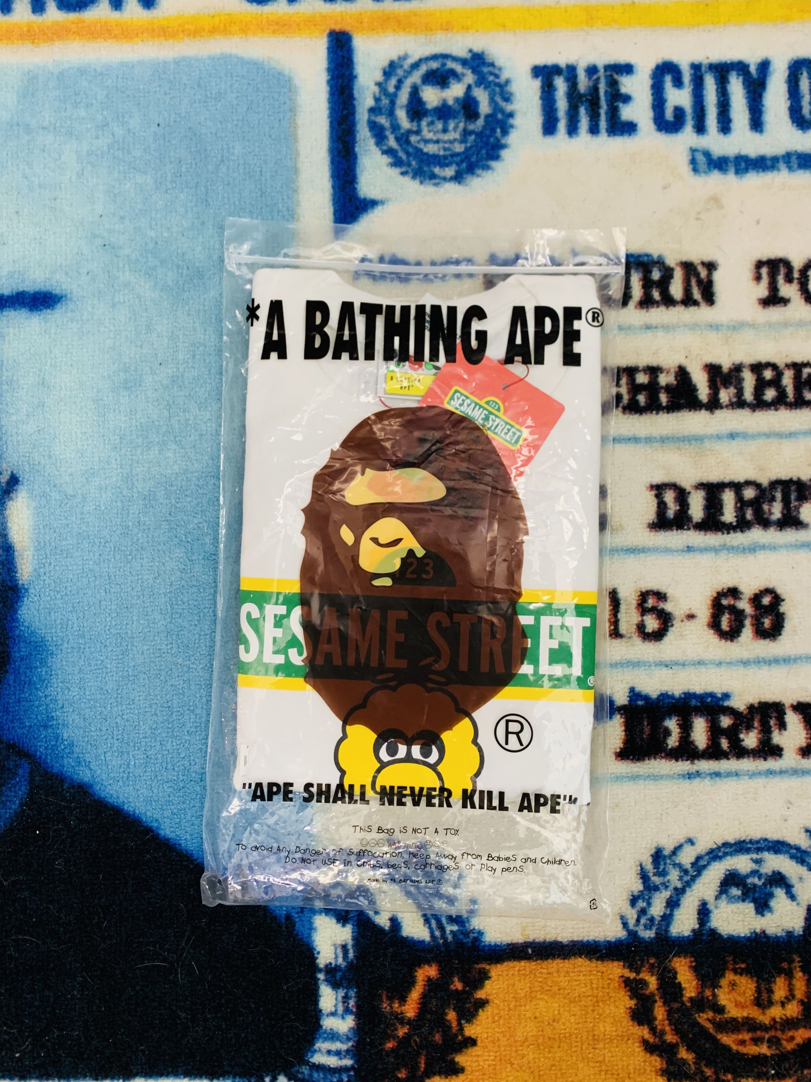 Bape Bape x Sesame Street Characters Tee Size US L / EU 52-54 / 3 - 9 Thumbnail
