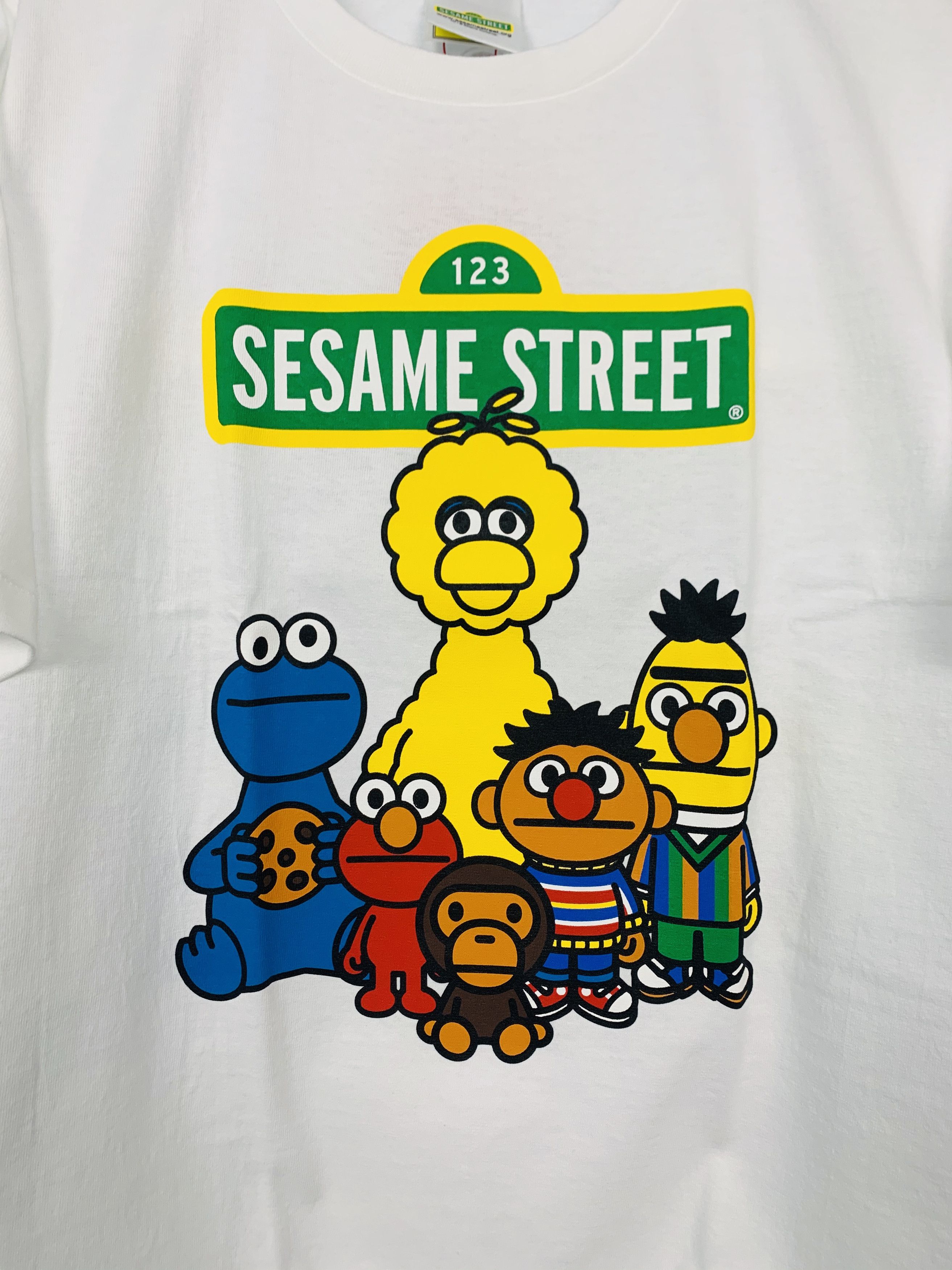 Bape Bape x Sesame Street Characters Tee Size US L / EU 52-54 / 3 - 3 Thumbnail