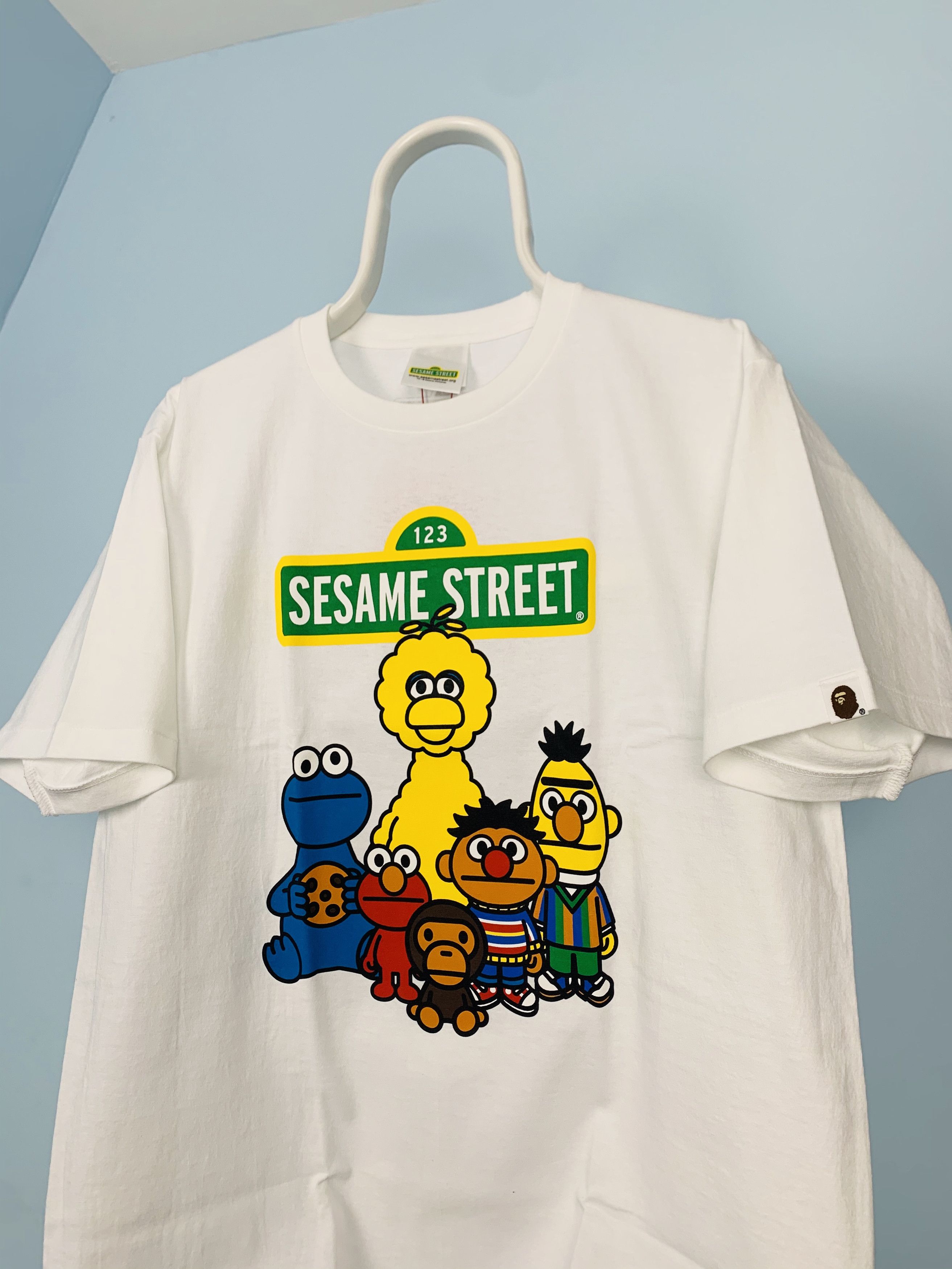 Bape Bape x Sesame Street Characters Tee Size US L / EU 52-54 / 3 - 2 Thumbnail
