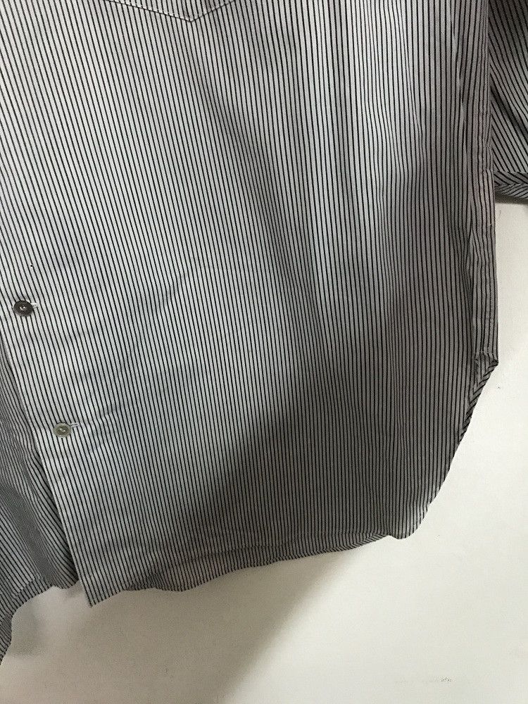 Japanese Brand Vintage MILK BOY Baggy Wide striped Button Shirt Size US XL / EU 56 / 4 - 4 Thumbnail