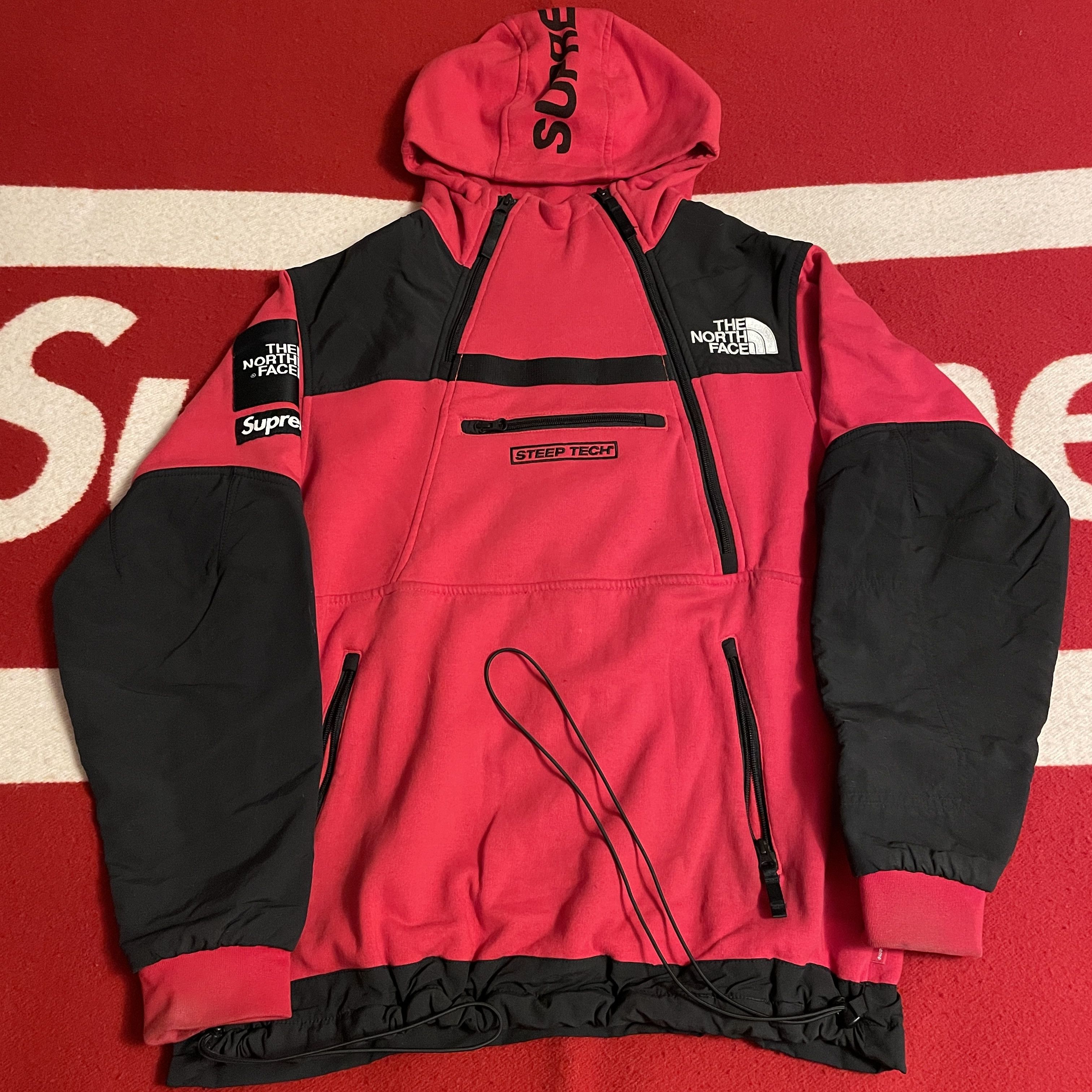 Supreme X The North Face (TNF) Steep Tech Fleece Hoodie Size L