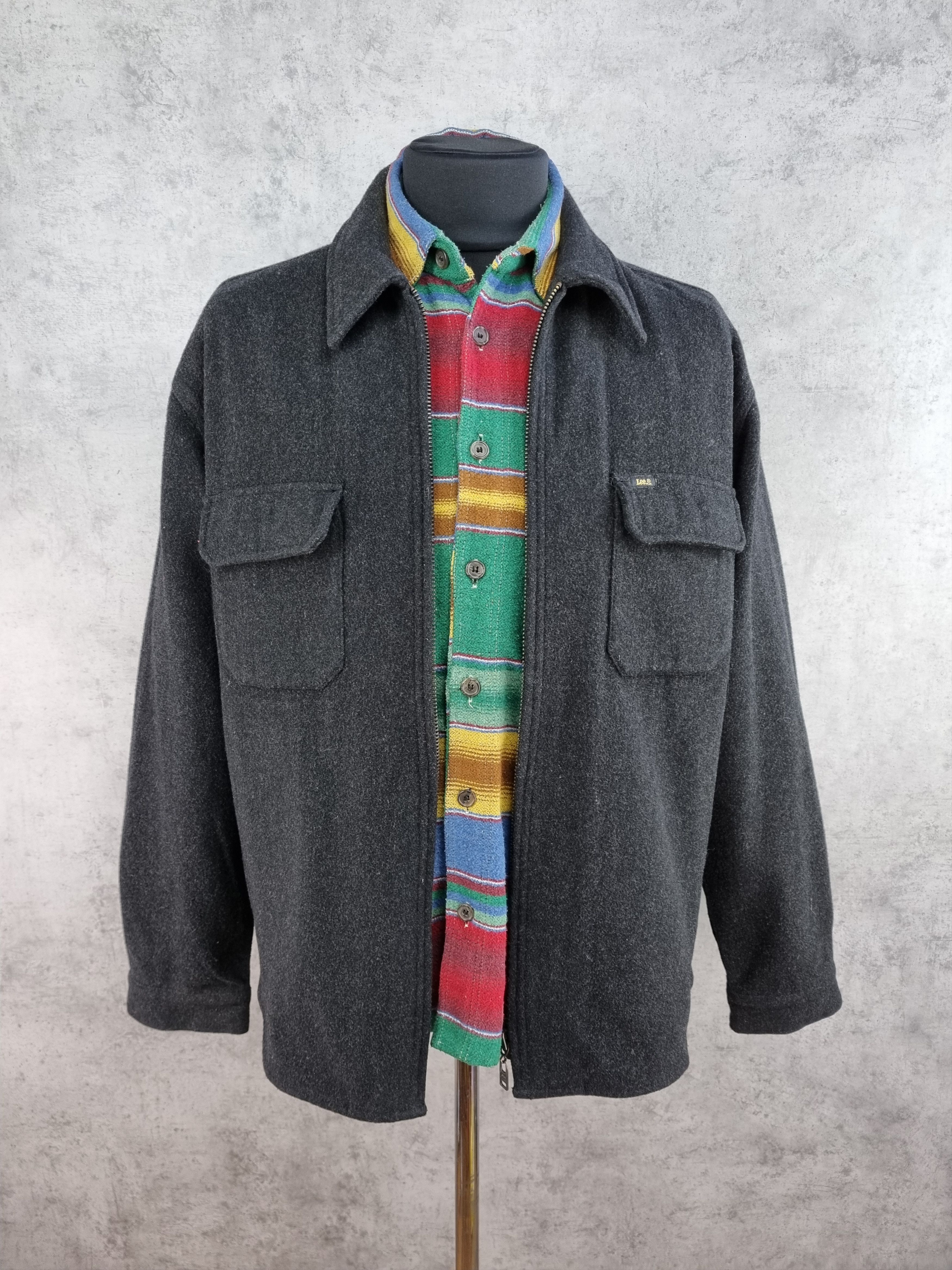Lee Vintage LEE Union Made Wool Jacket Over Shirt Size US L / EU 52-54 / 3 - 3 Thumbnail