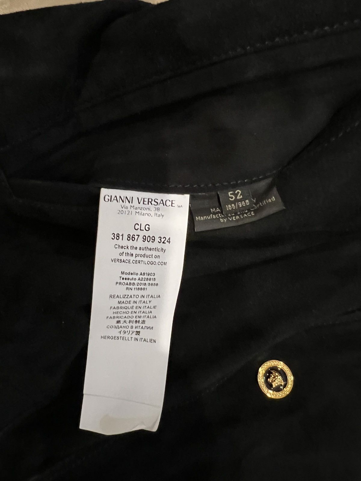 Versace versace Suede leather Bomber Jacket size 52 fits L $4500 Size US L / EU 52-54 / 3 - 5 Thumbnail