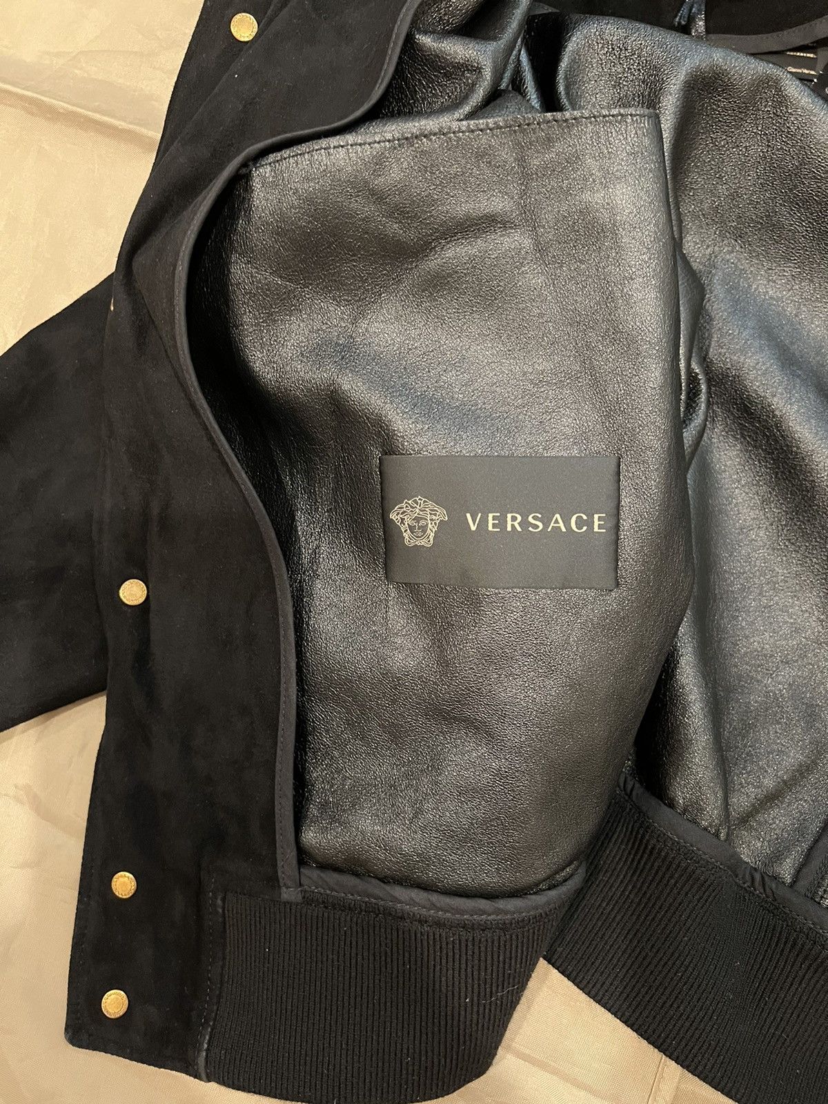 Versace versace Suede leather Bomber Jacket size 52 fits L $4500 Size US L / EU 52-54 / 3 - 11 Thumbnail