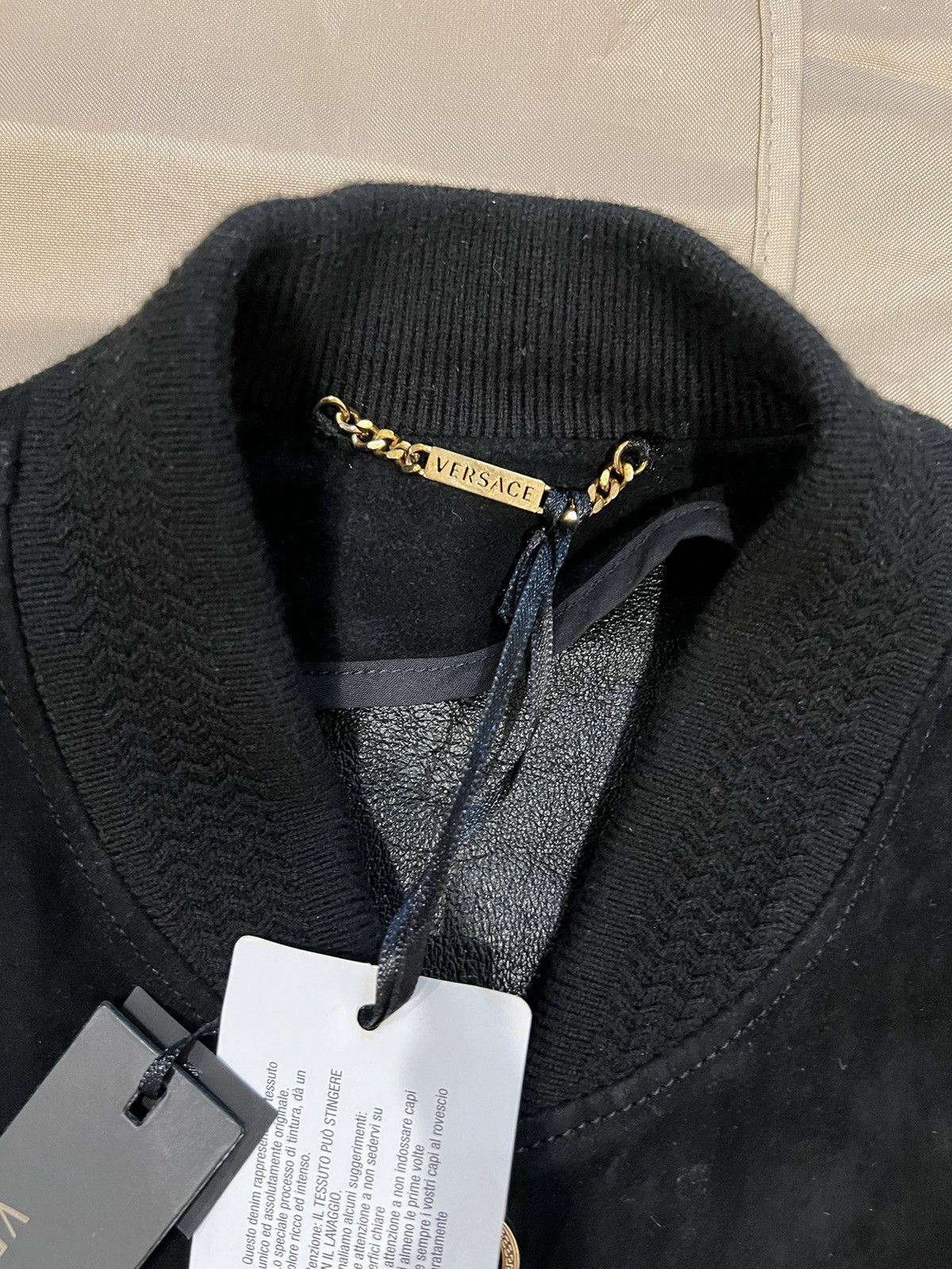 Versace versace Suede leather Bomber Jacket size 52 fits L $4500 Size US L / EU 52-54 / 3 - 4 Thumbnail