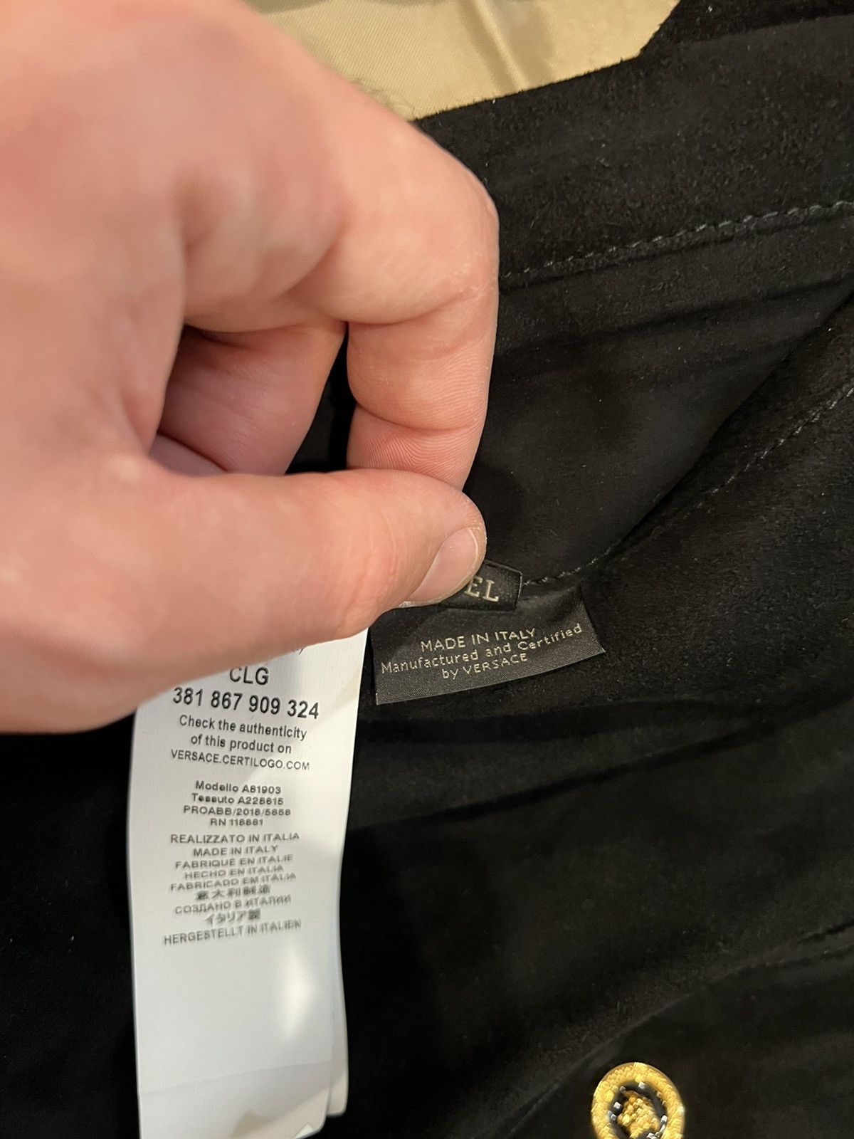 Versace versace Suede leather Bomber Jacket size 52 fits L $4500 Size US L / EU 52-54 / 3 - 9 Thumbnail