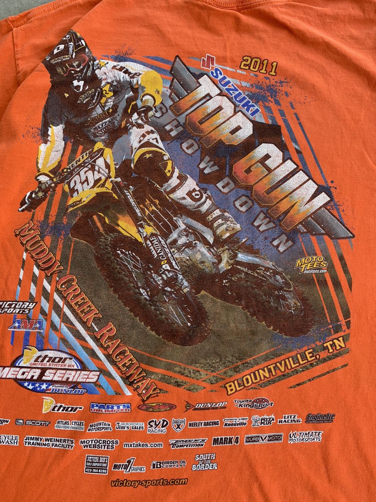 Vintage Vintage Suzuki Top Gun Motocross Tshirt Size US L / EU 52-54 / 3 - 2 Thumbnail