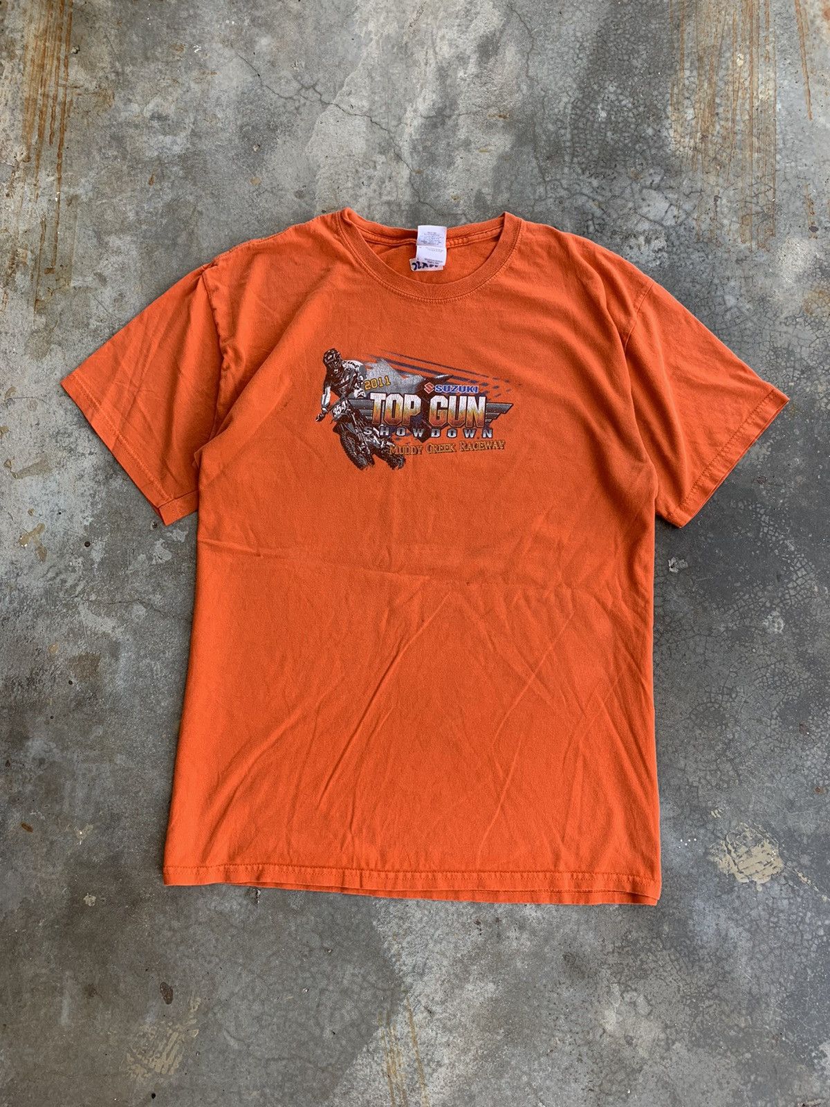 Vintage Vintage Suzuki Top Gun Motocross Tshirt Size US L / EU 52-54 / 3 - 3 Thumbnail