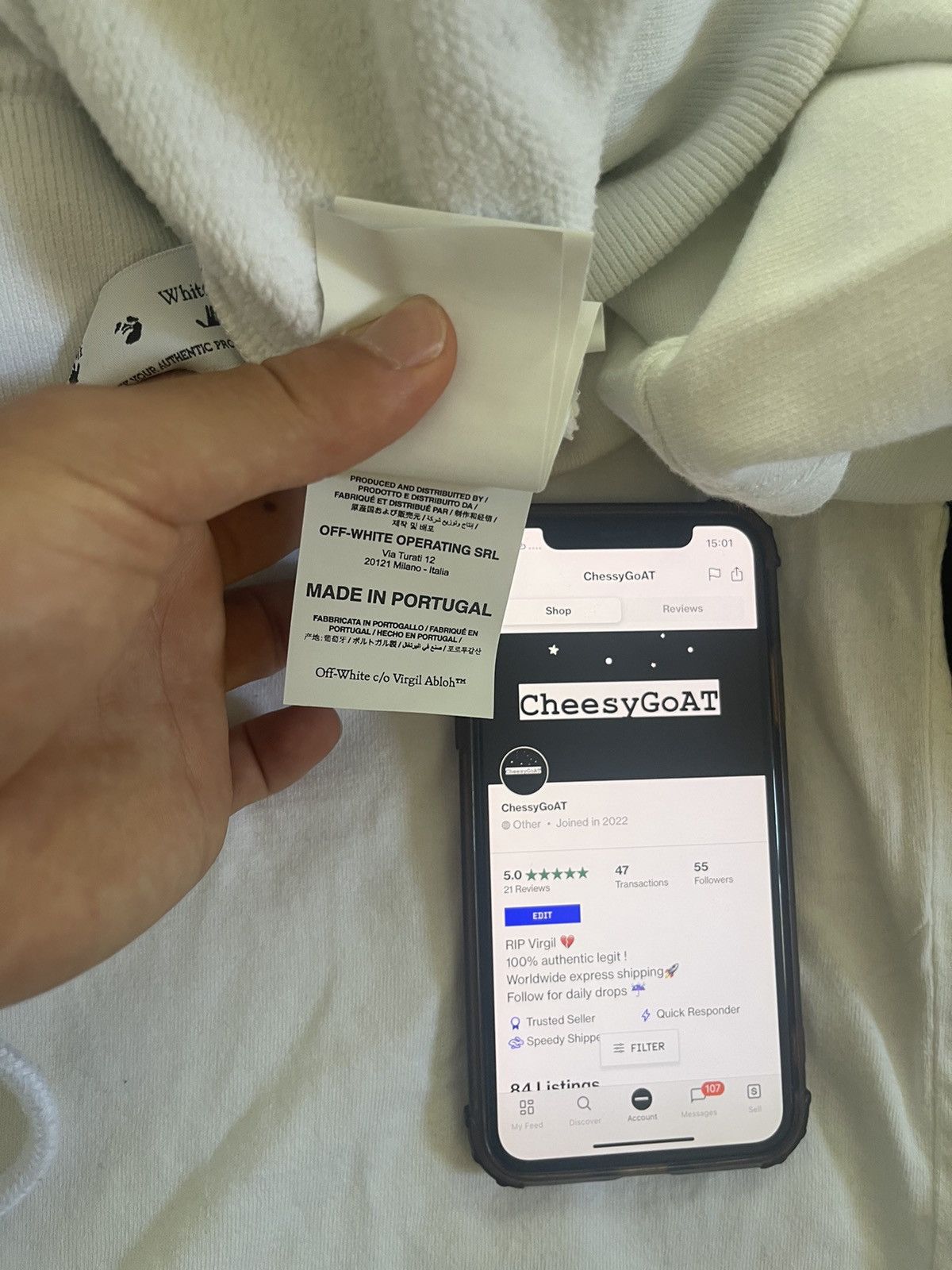 Off-White Off white Monalisa hoodie Size US M / EU 48-50 / 2 - 10 Thumbnail