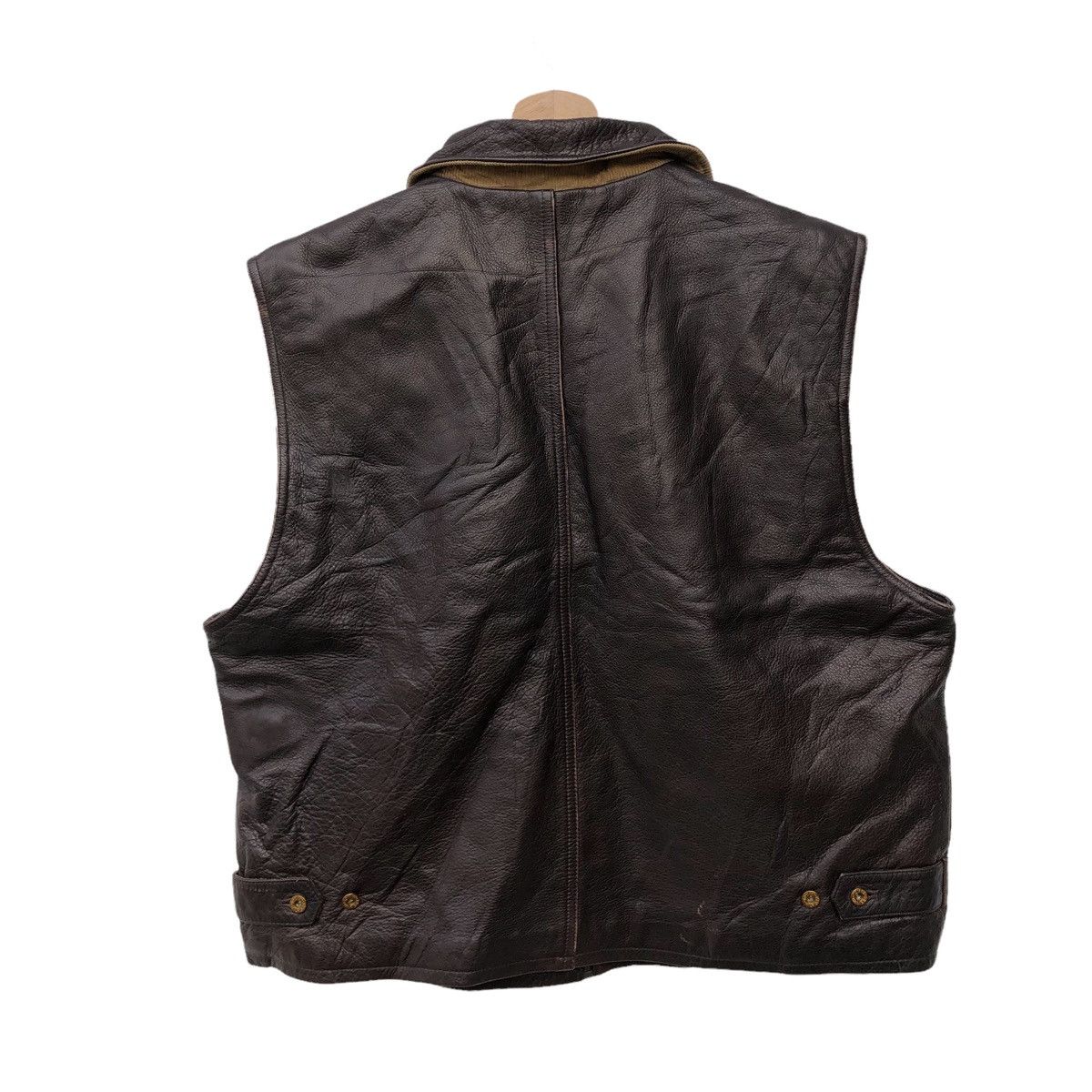Genuine Leather 📣TOMMY HILFIGER VEST LEATHER JACKET Size US M / EU 48-50 / 2 - 2 Thumbnail